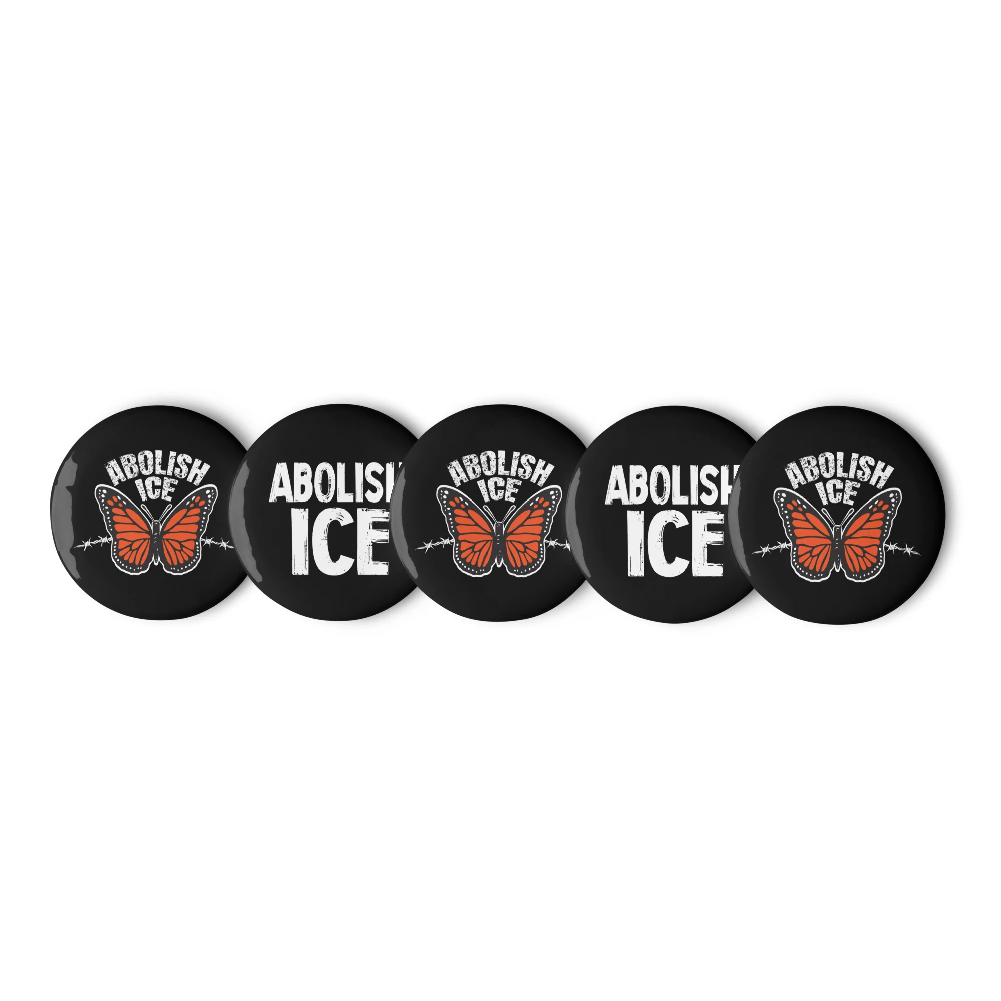 Set of Abolish ICE Pin Buttons - Image 3