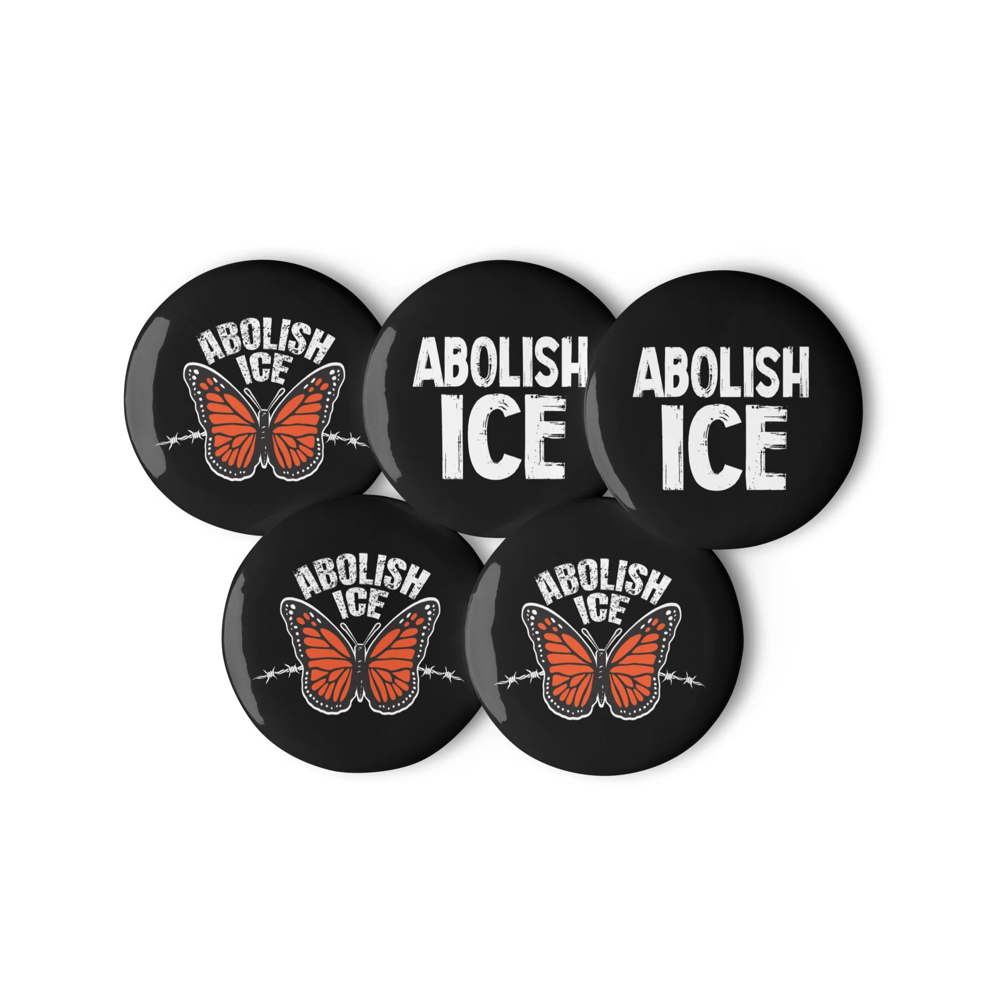 Set of Abolish ICE Pin Buttons - Image 4