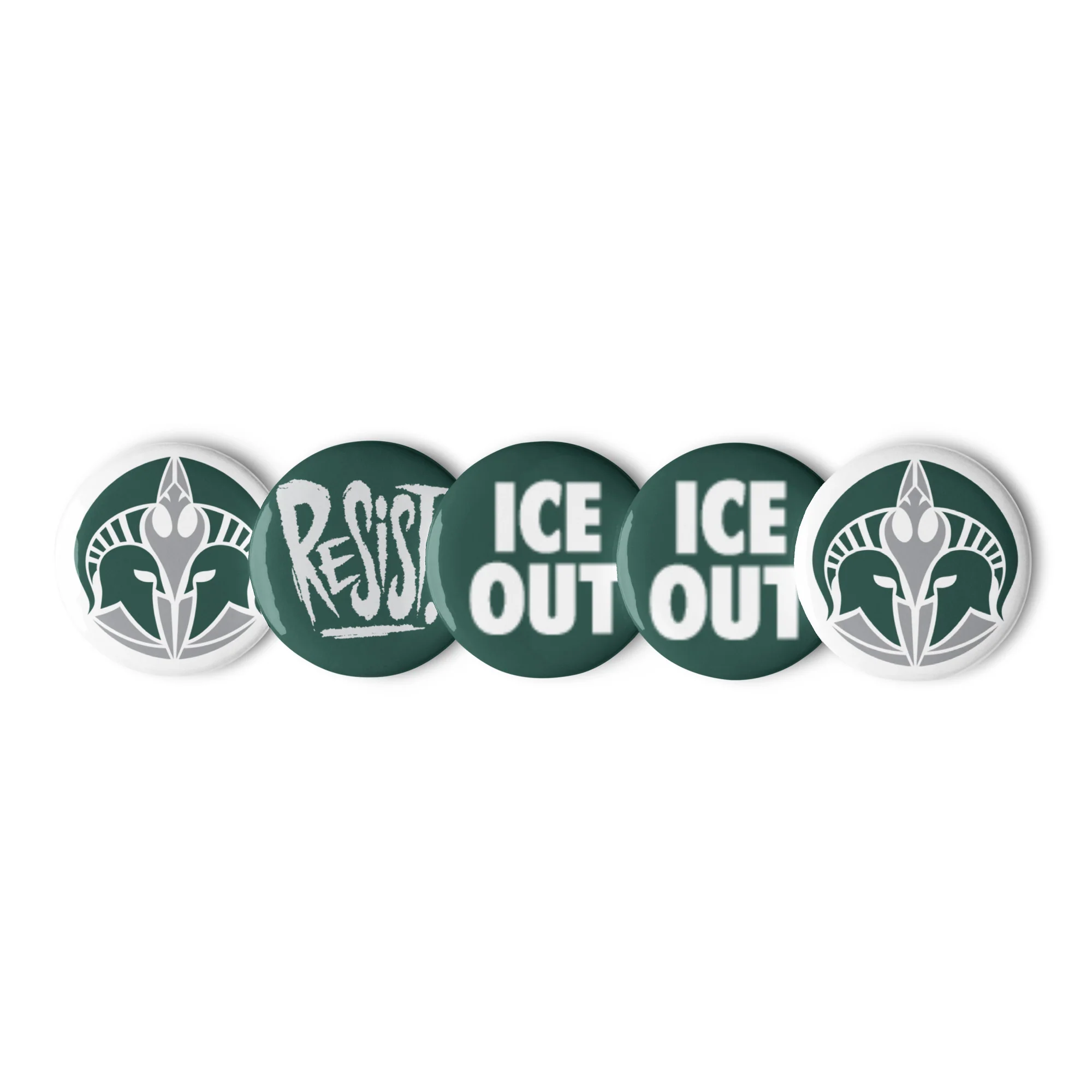 Michigan Spartan ICE OUT Pin Button Set - Image 2