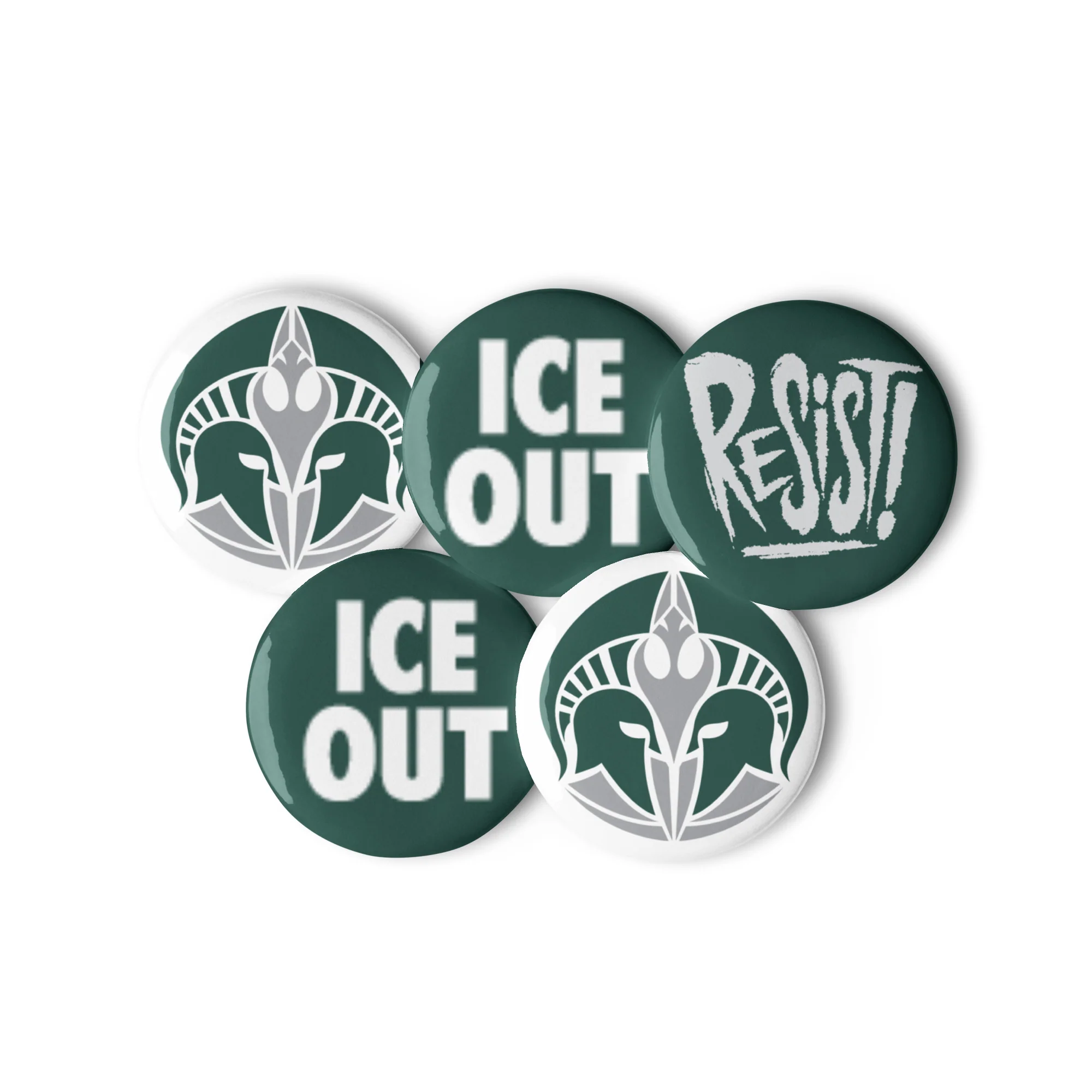 Michigan Spartan ICE OUT Pin Button Set - Image 3