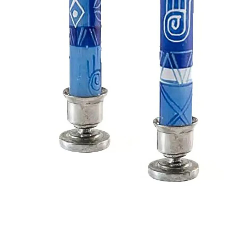Silver-tone Pewter Taper Candle Holder - Image 2