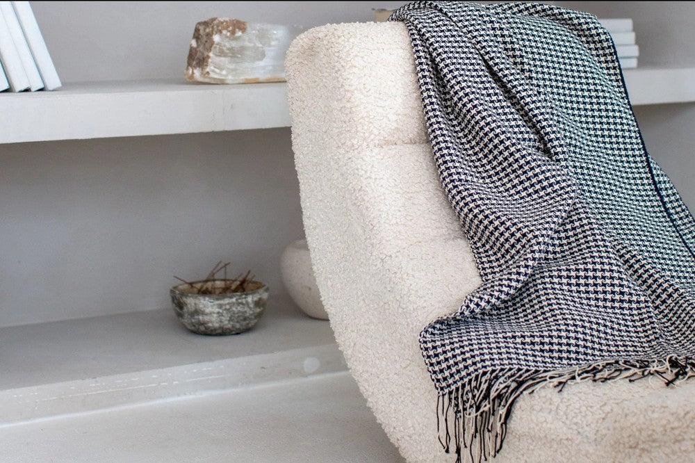 Sitota Handwoven Ethiopian Cotton Throw Blanket - Image 8