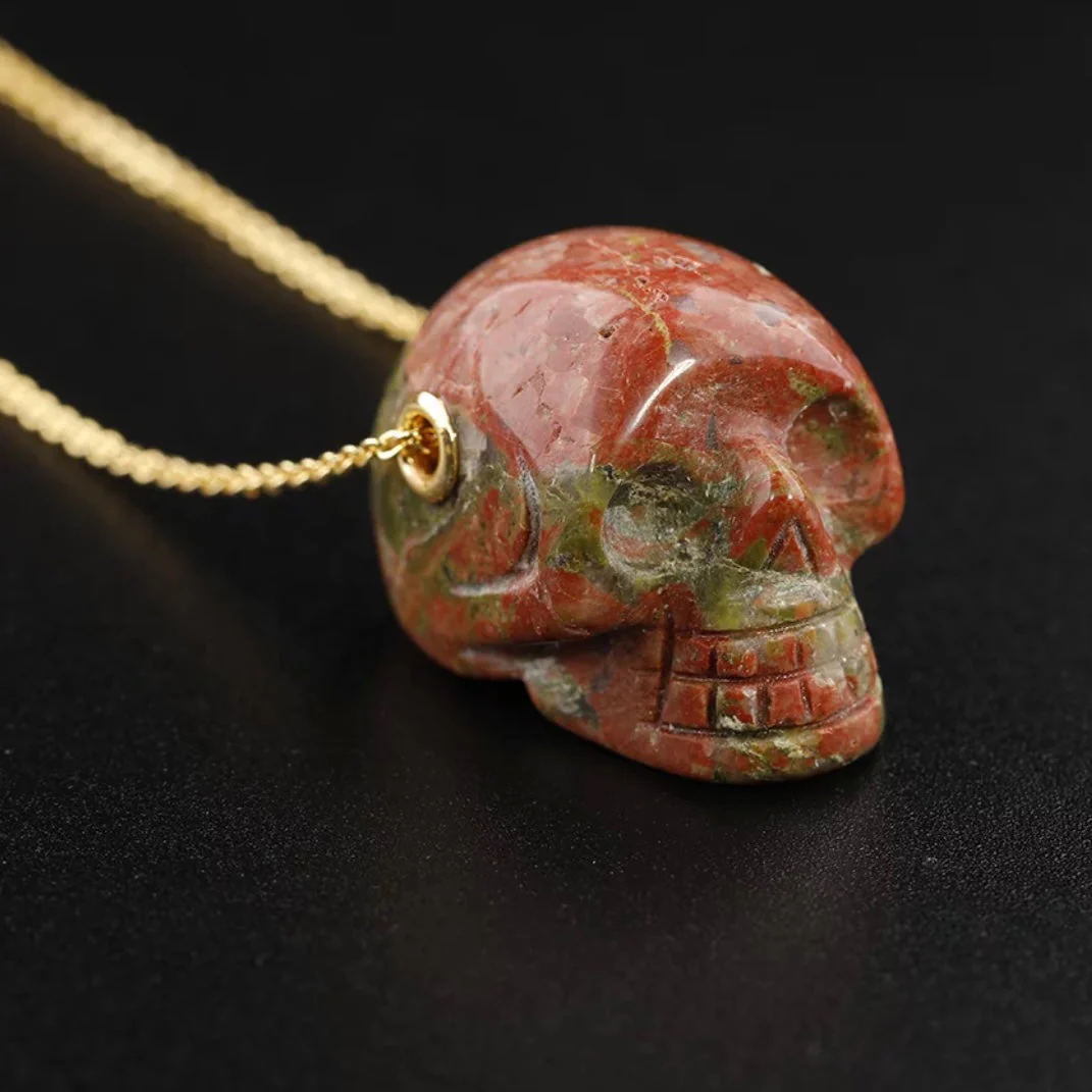 Skull Crystal pendant necklace - Unisex - Image 4