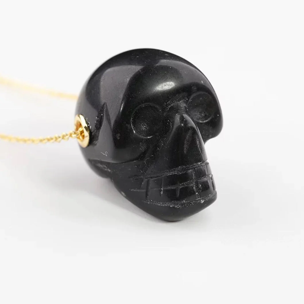 Skull Crystal pendant necklace - Unisex - Image 5