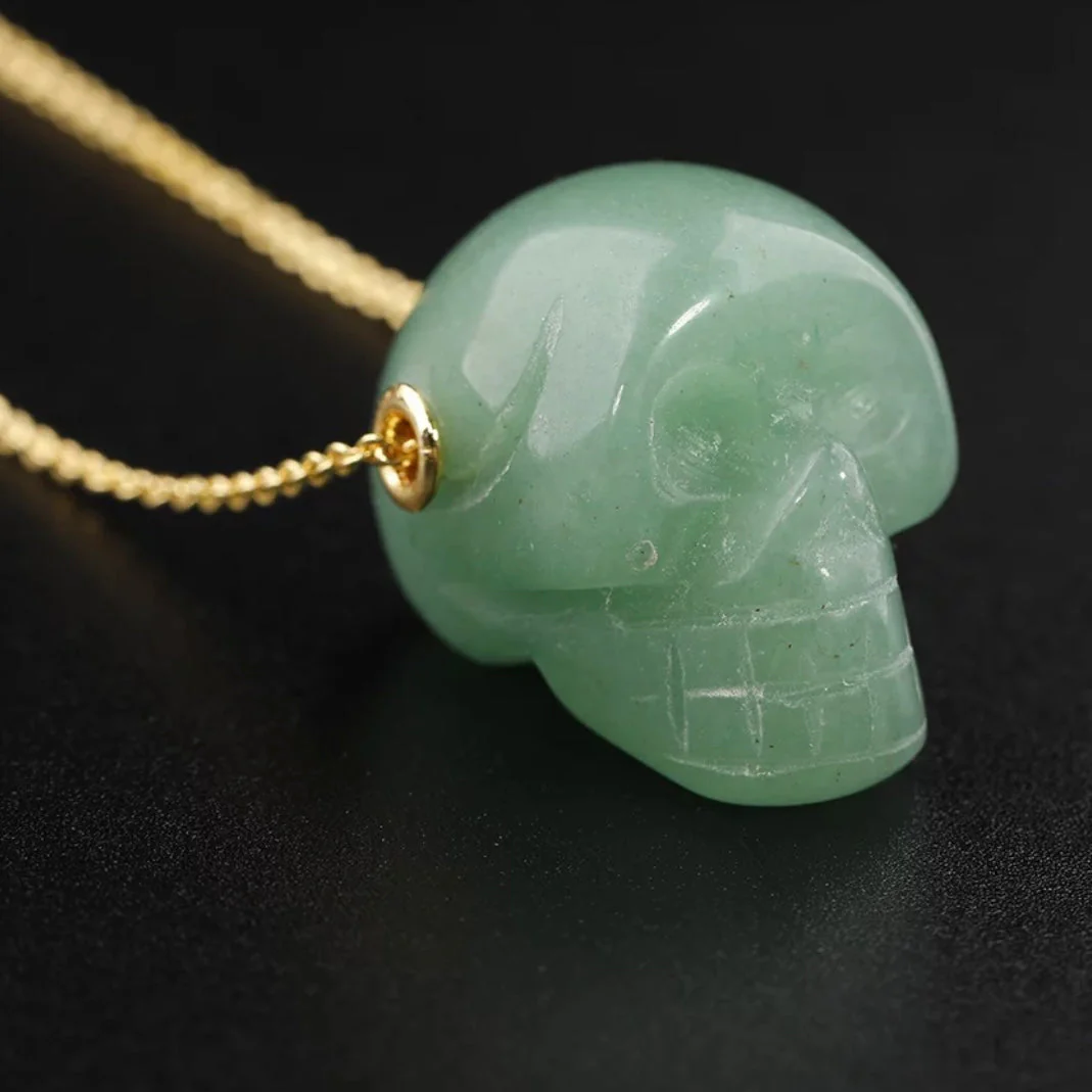 Skull Crystal pendant necklace - Unisex - Image 6
