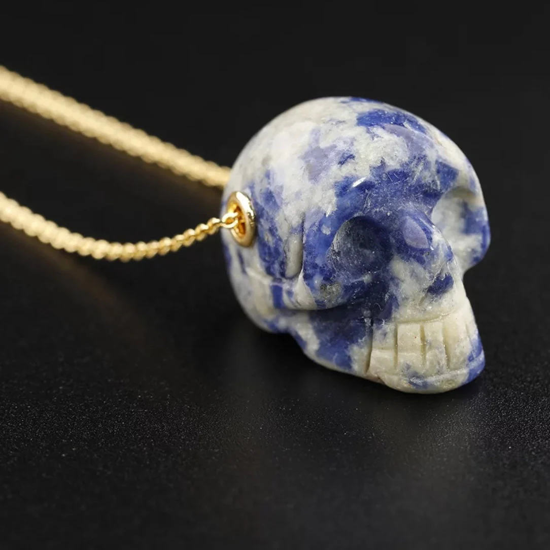 Skull Crystal pendant necklace - Unisex - Image 7