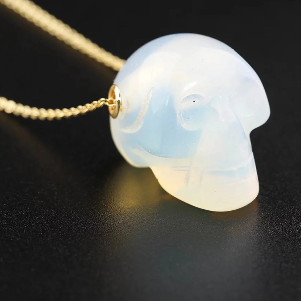 Skull Crystal pendant necklace - Unisex - Image 8