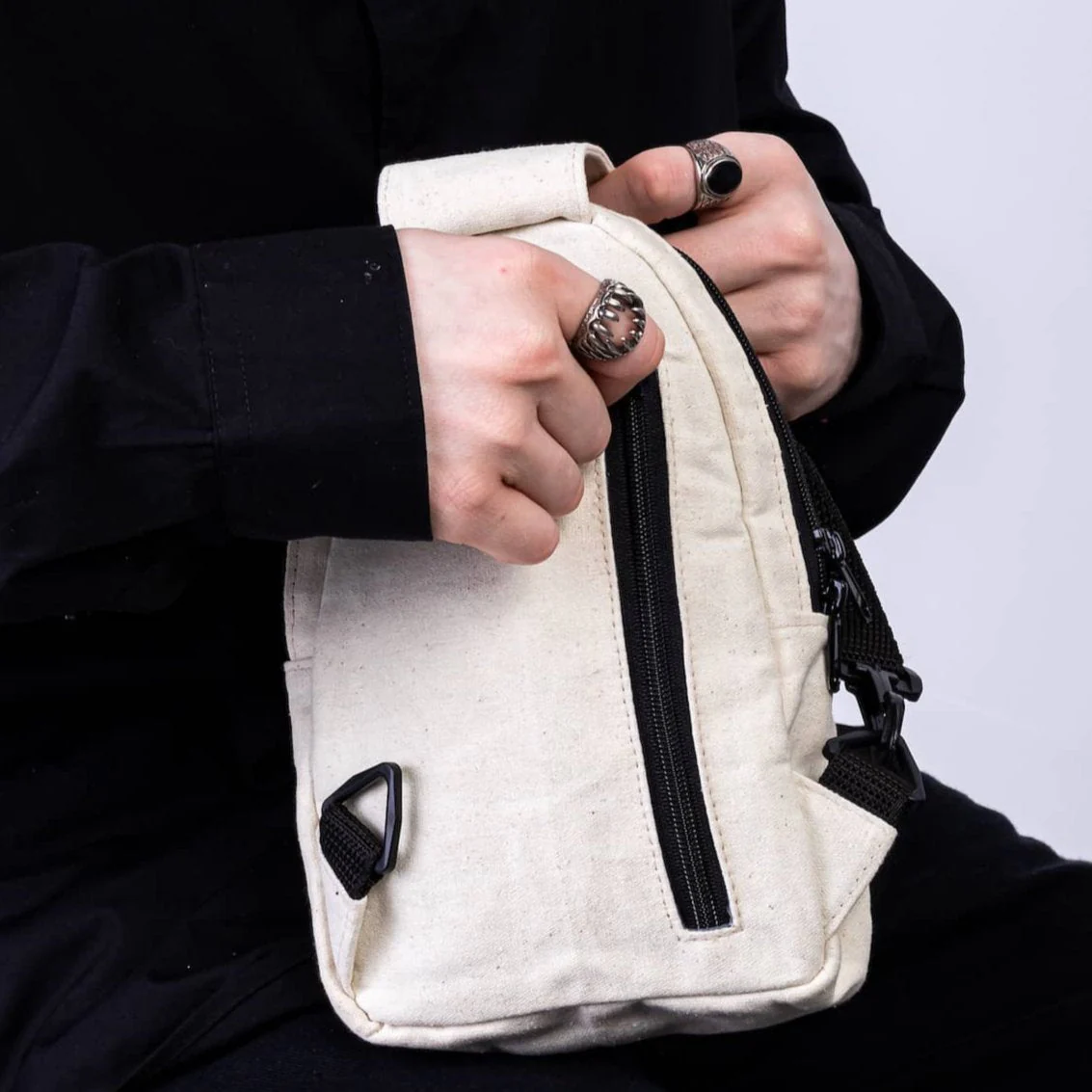 Small Canvas Crossbody Sling Bag for Men & Women | Buru - Image 15