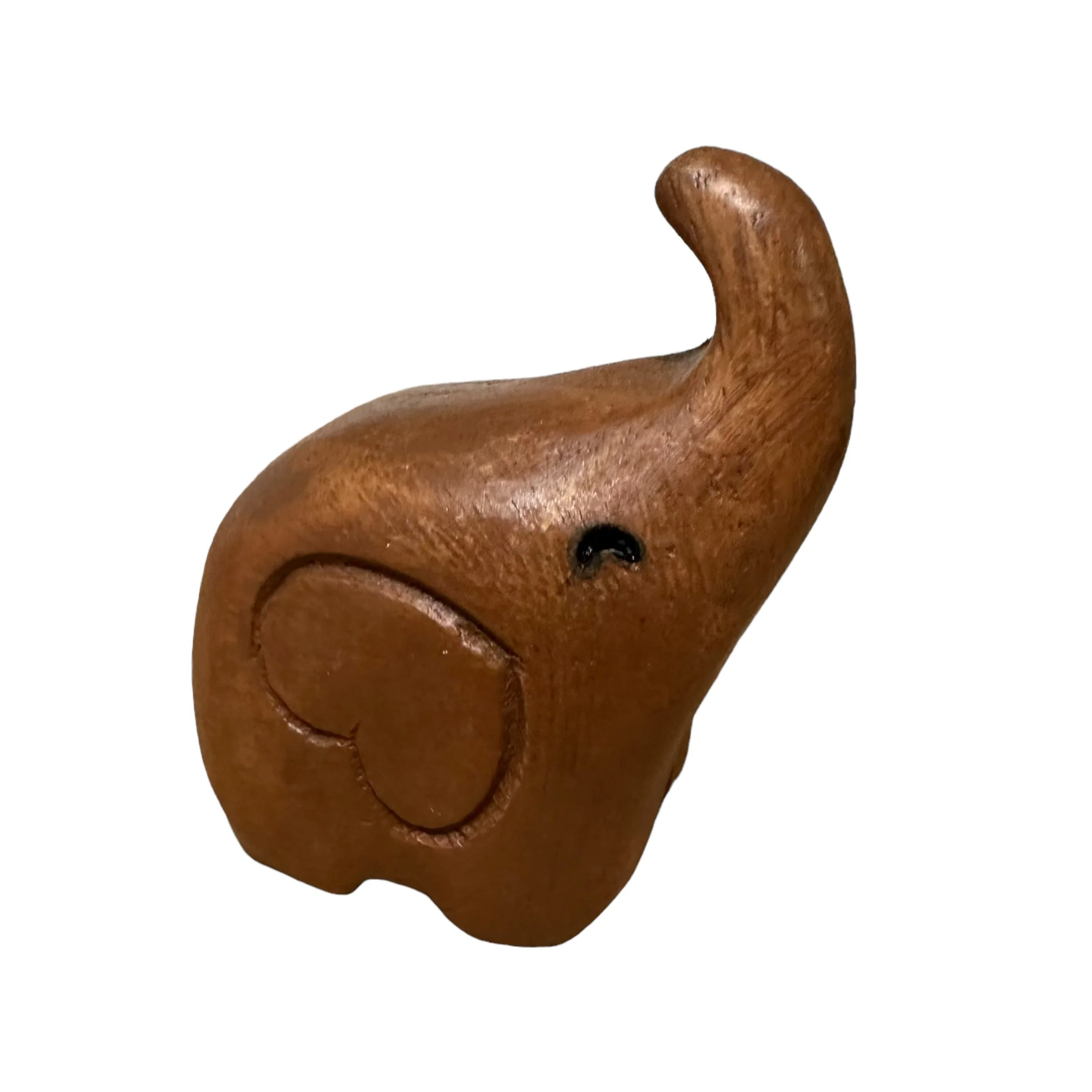Small Dark Oak Love Elephant - Image 3