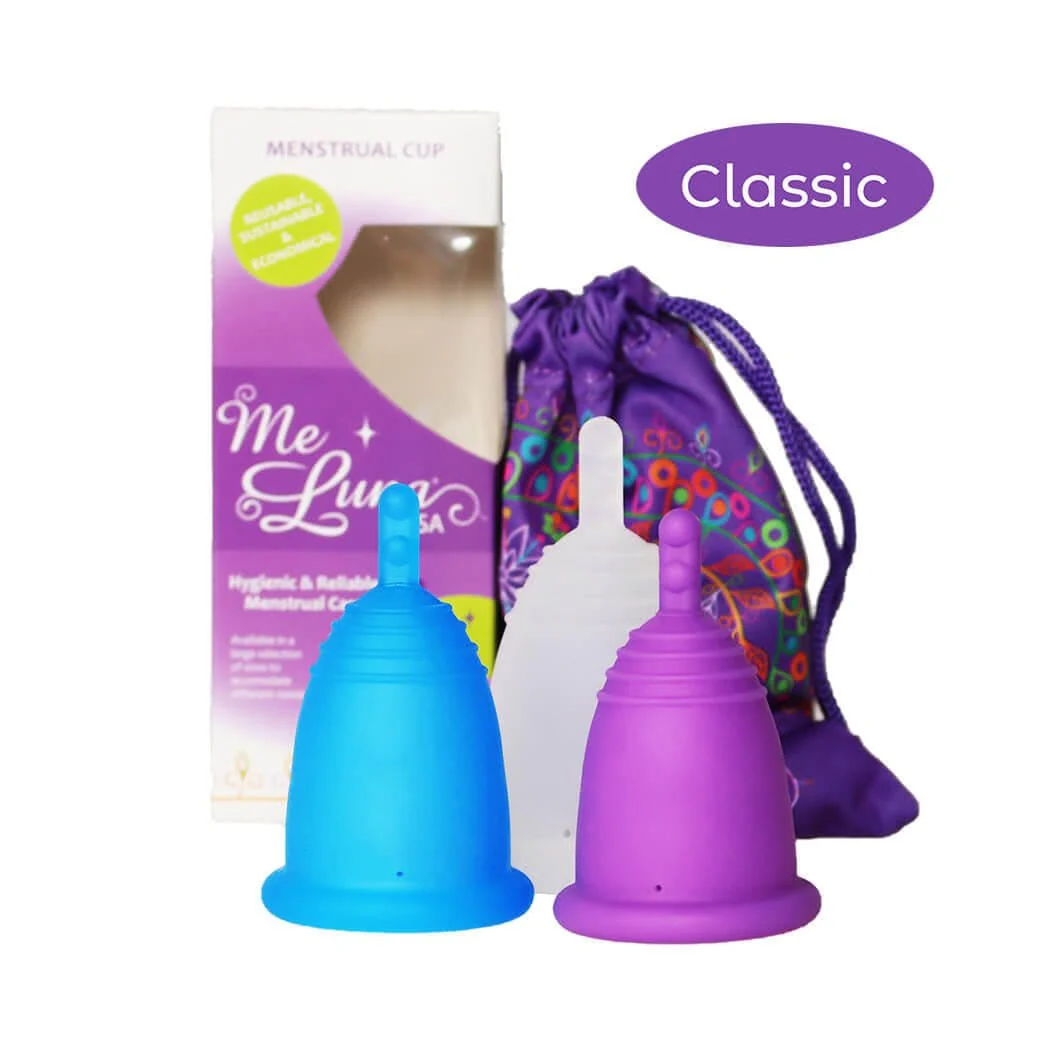 Small MeLuna Menstrual Cup for Teens, Stem Me Luna