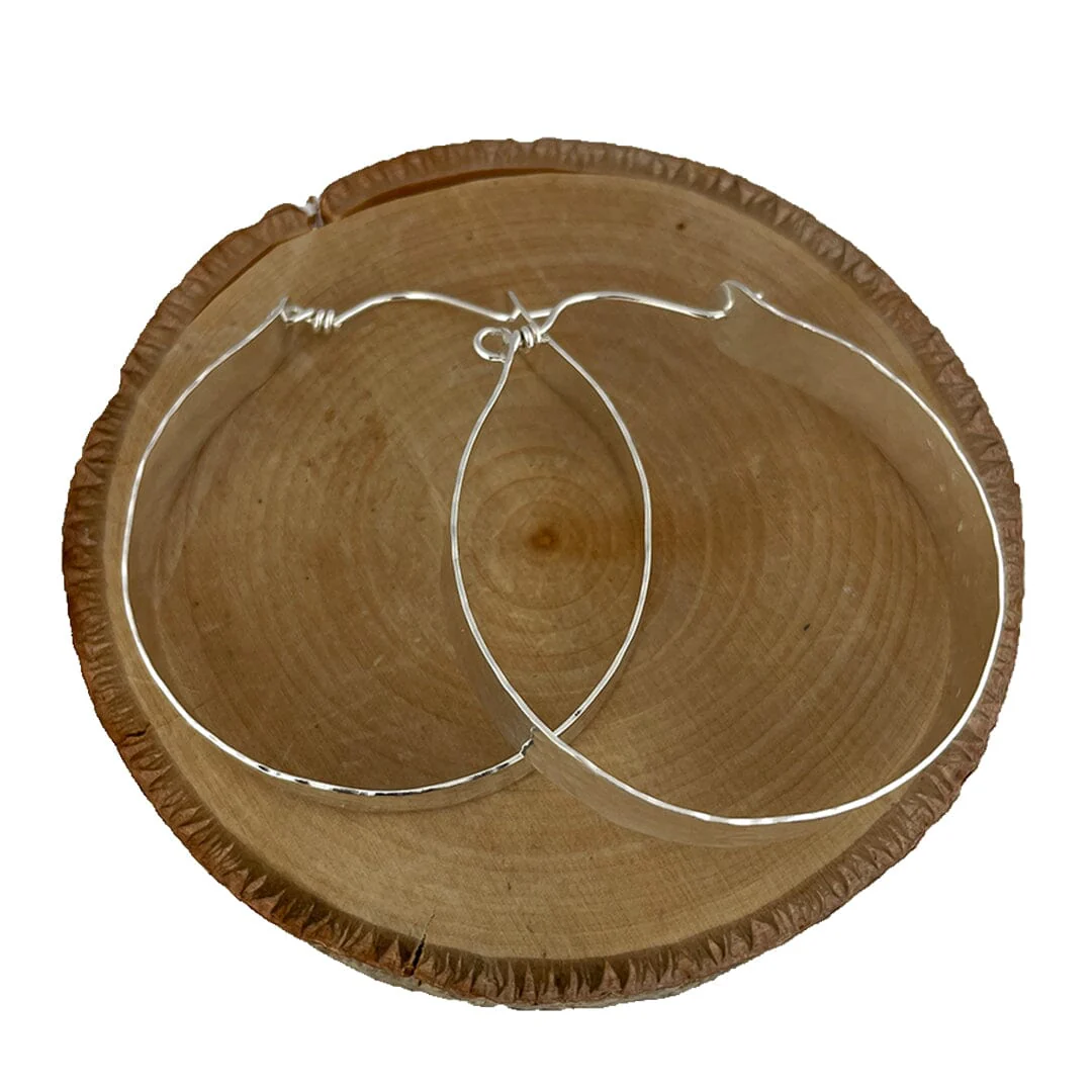 Small Wide Hoop Earring - Image 2