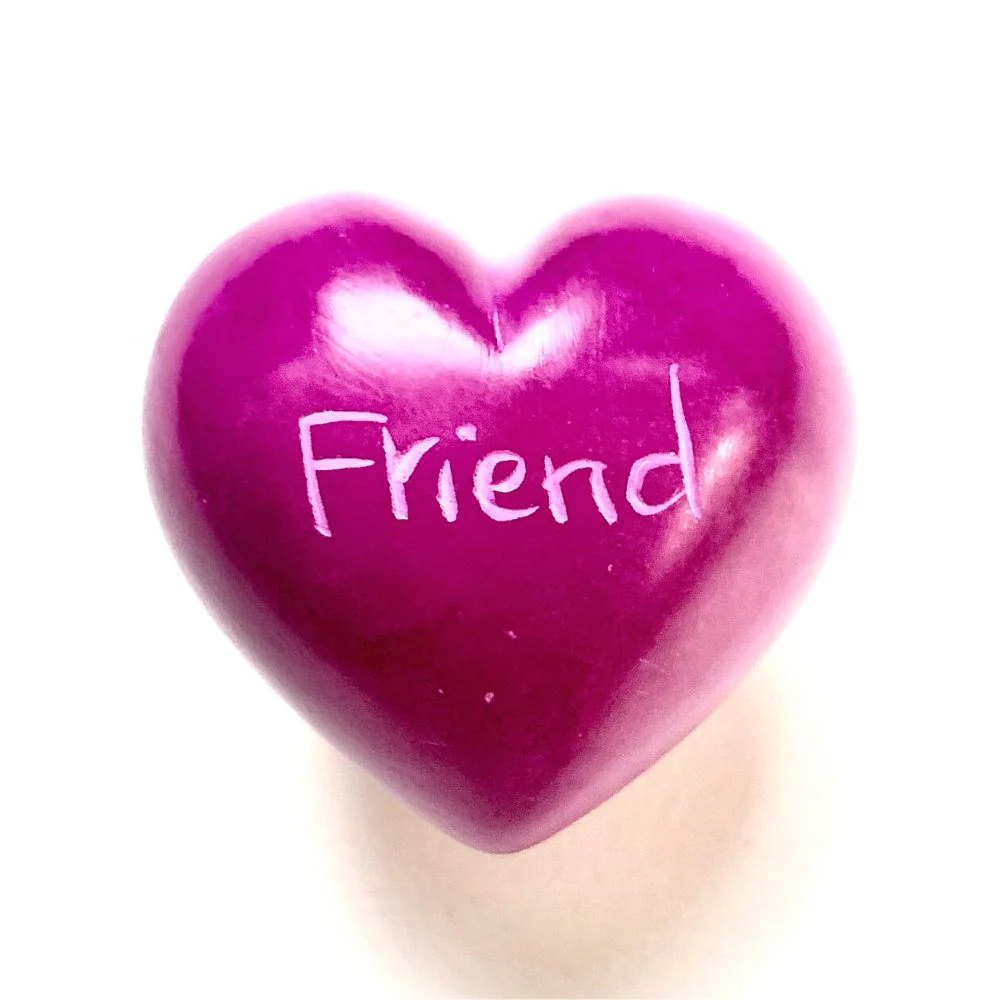Small Word Soapstone Heart - Pink Collection - Image 2