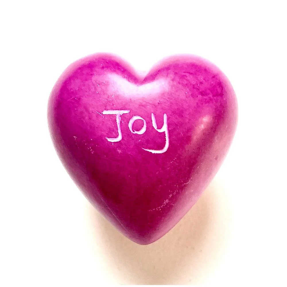 Small Word Soapstone Heart - Pink Collection - Image 3