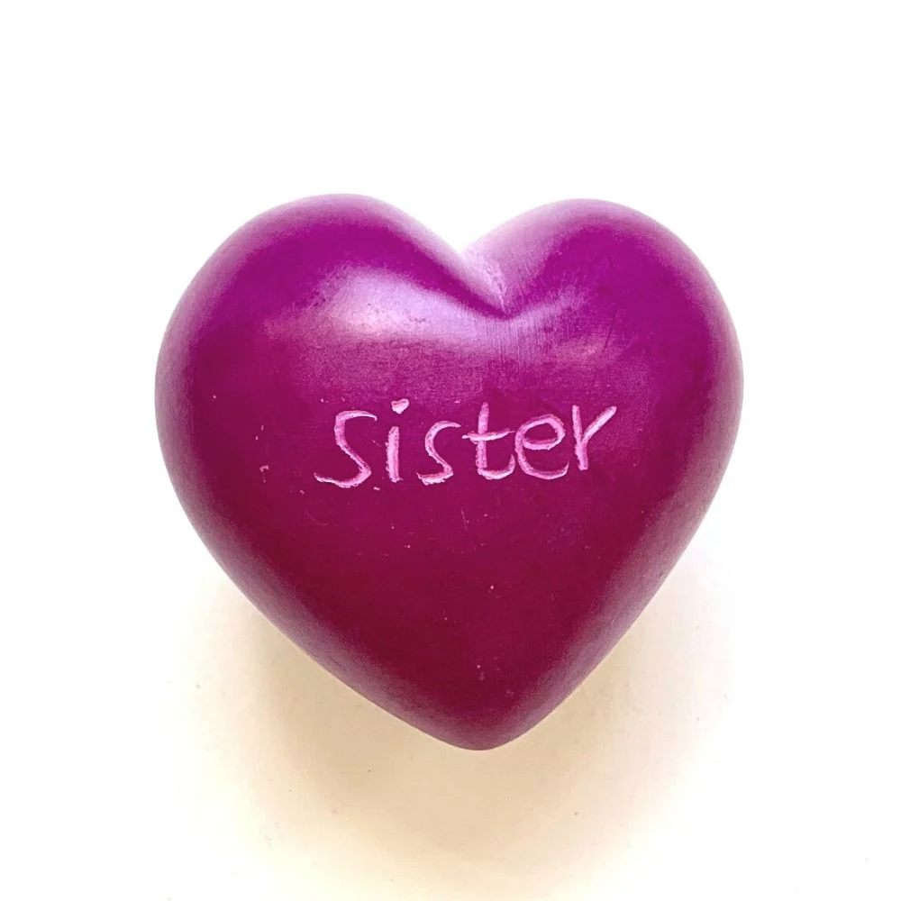 Small Word Soapstone Heart - Pink Collection - Image 5