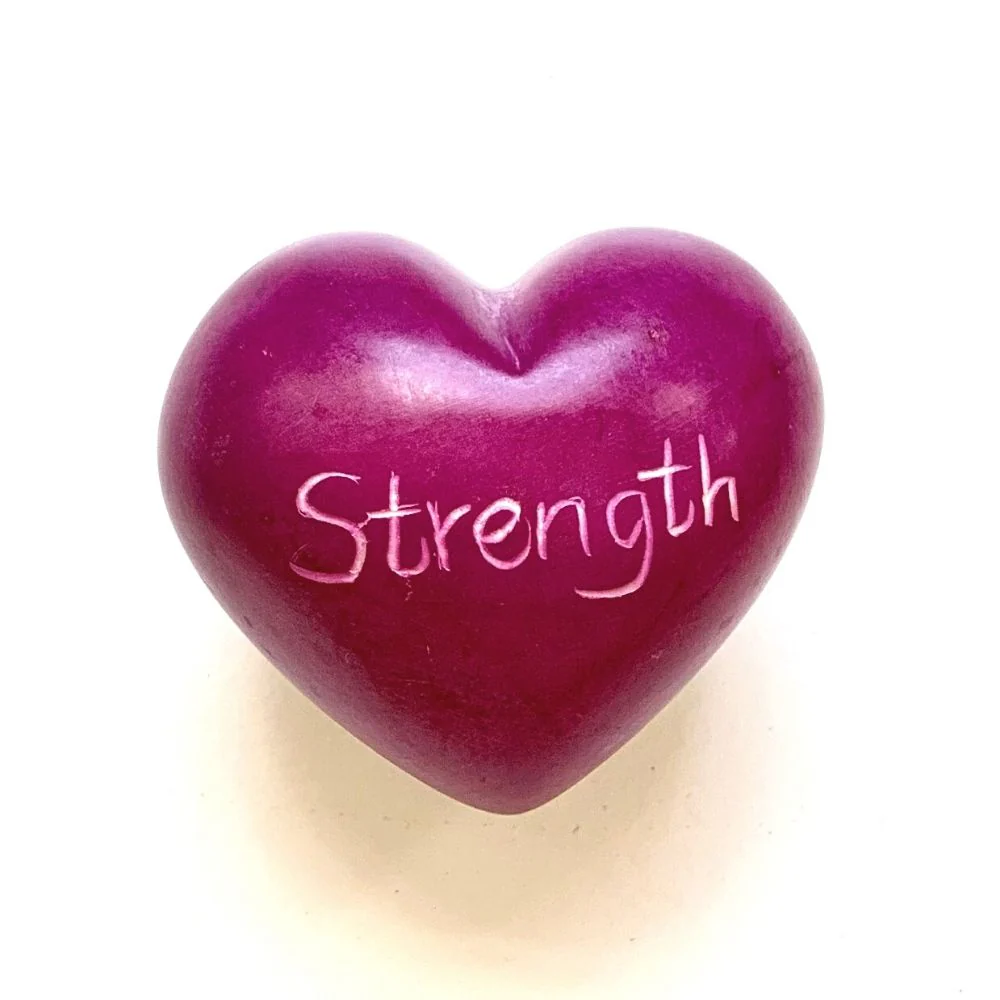 Small Word Soapstone Heart - Pink Collection - Image 6