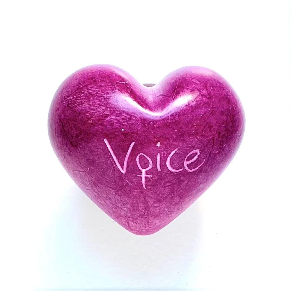 Small Word Soapstone Heart - Pink Collection - Image 9