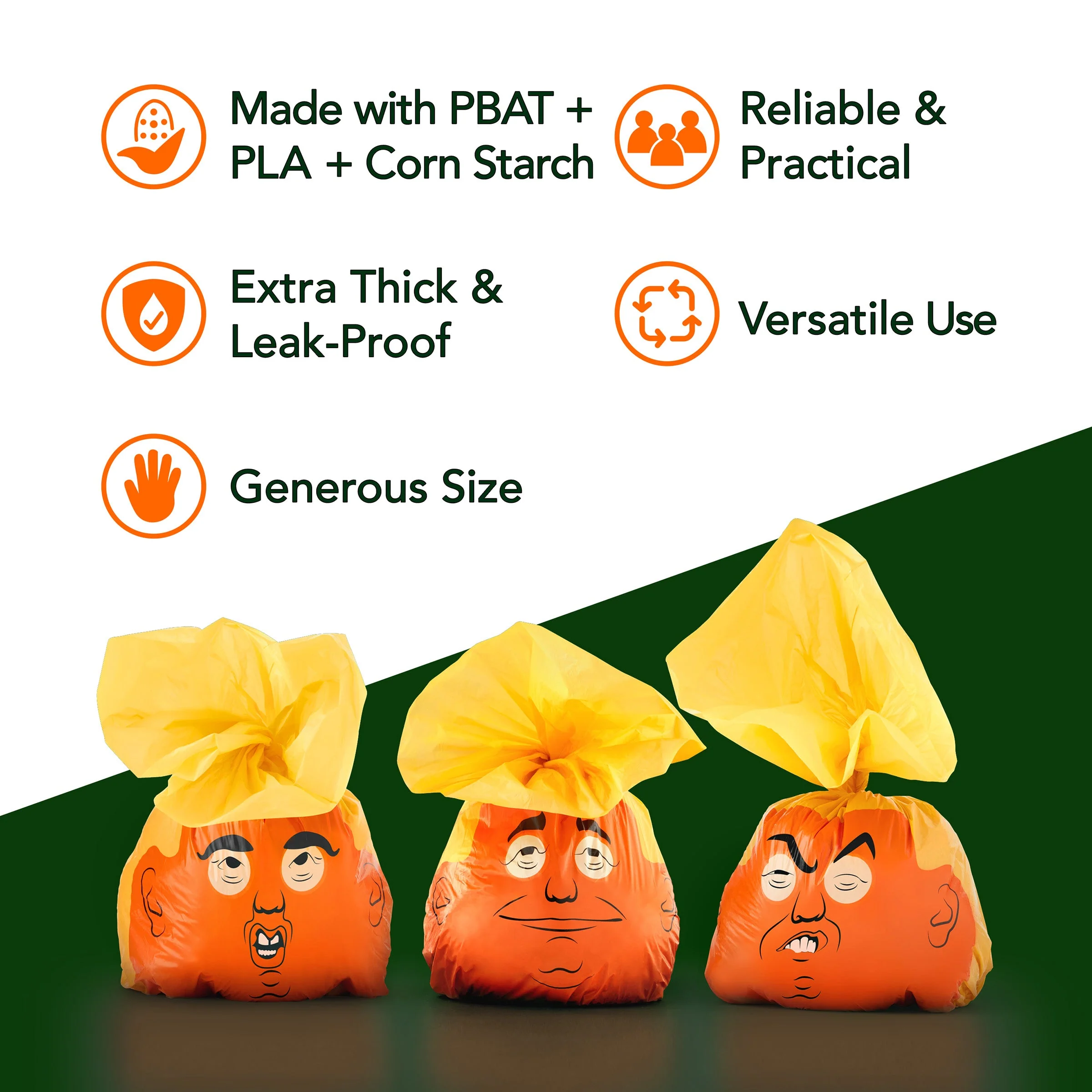 Smolotov Premium Unscented Leakproof Pet Waste Bags - Stable Genius /s - Image 5