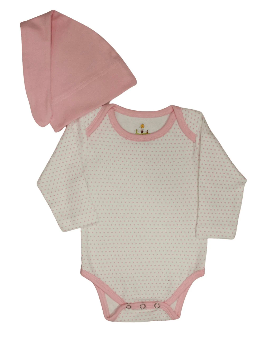 Snap Long Sleeve Body Suit & Hat- Available in 4 Colors - Image 3