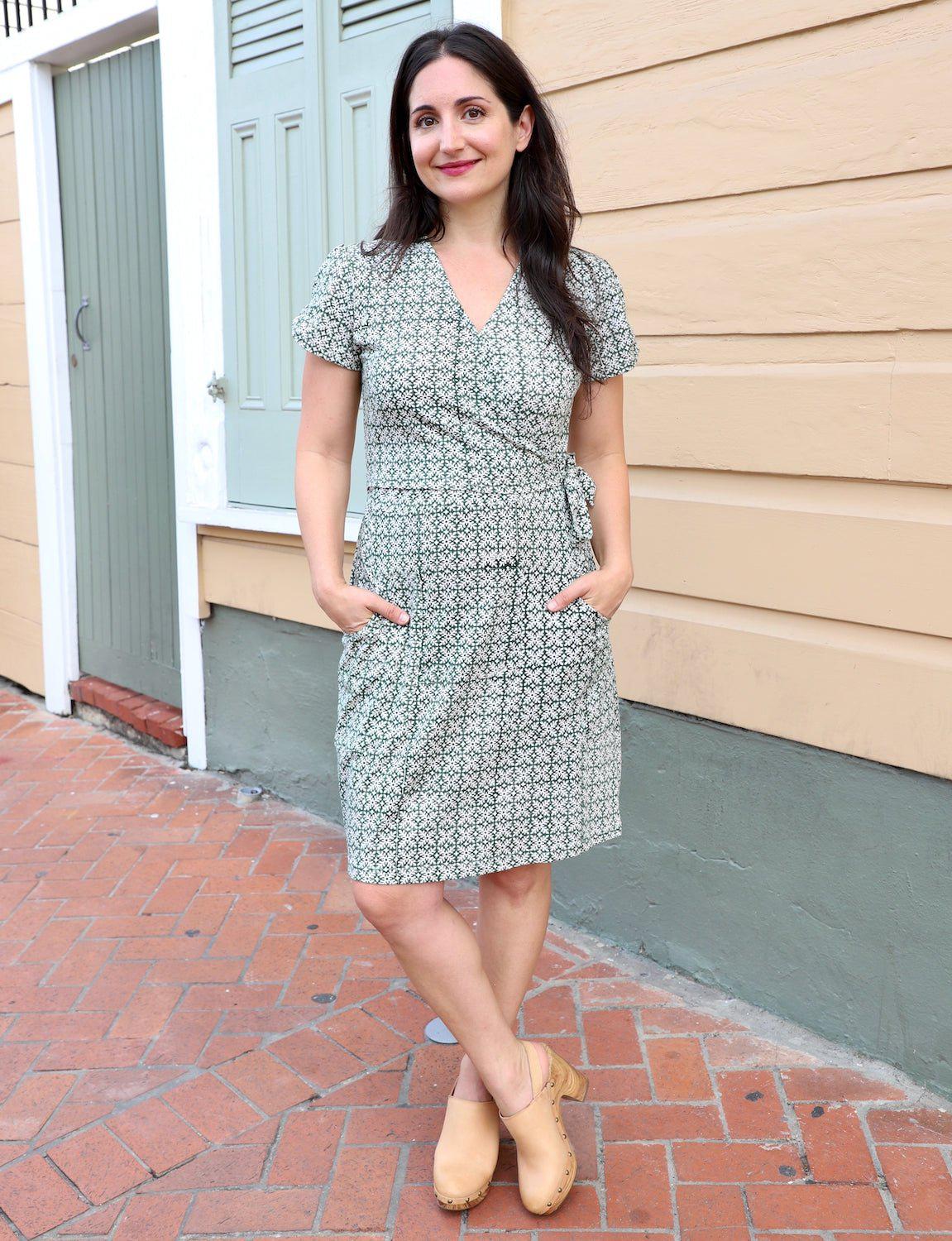 Snow Flake Organic Wrap Dress - Image 3