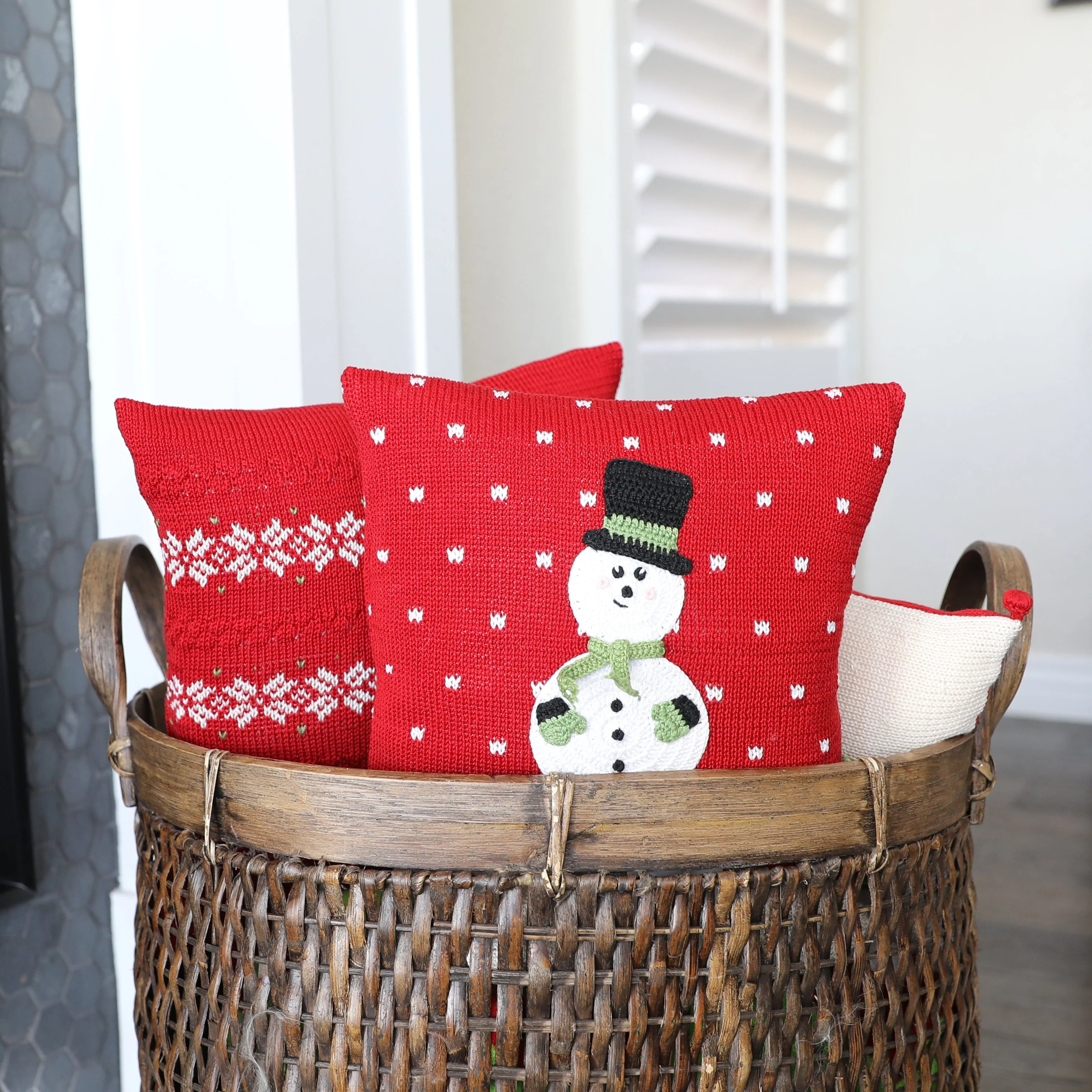 Snowman 10" Pillow - Image 3