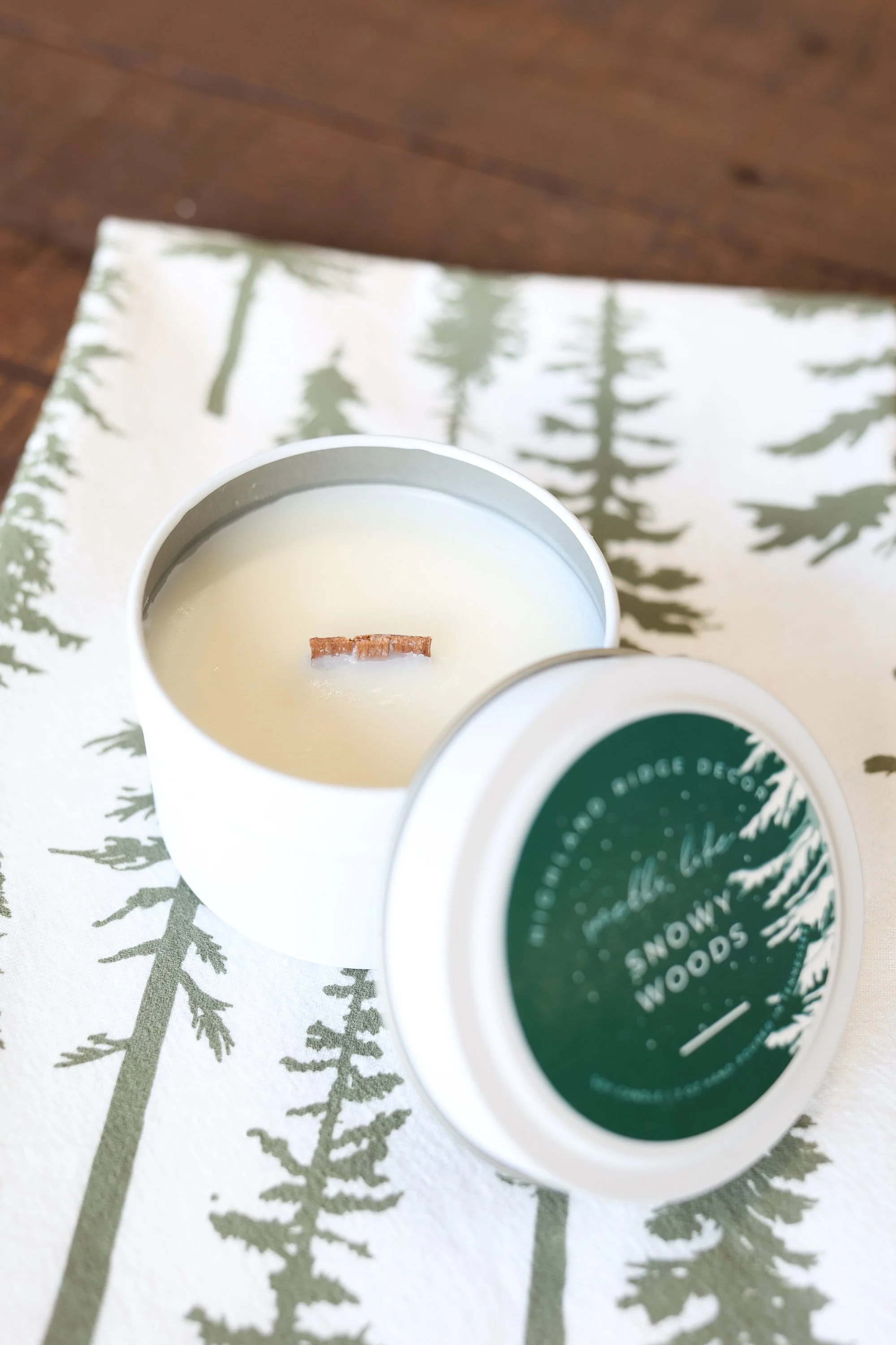 "Snowy Woods" Candle Tin - Image 3