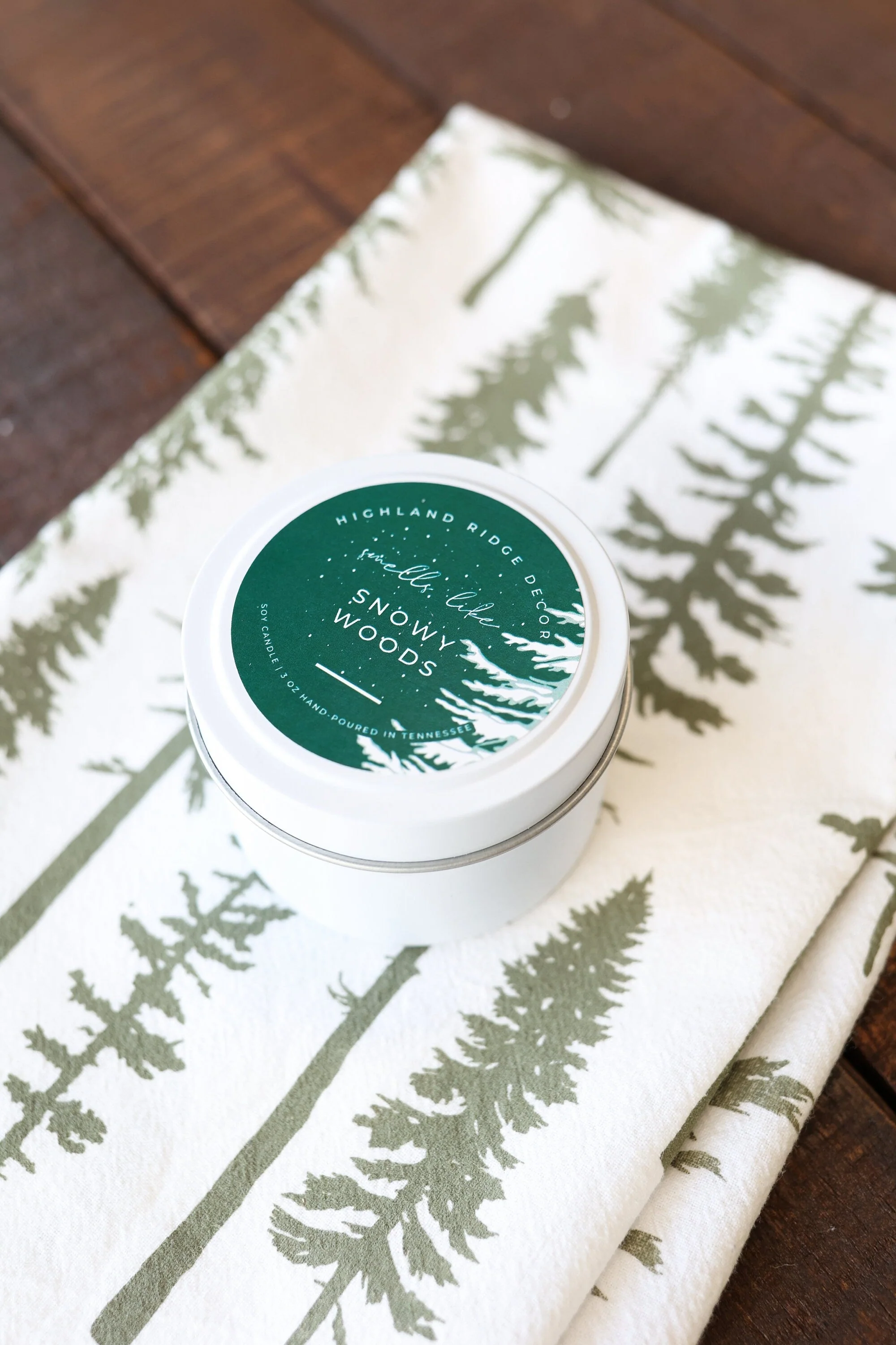 "Snowy Woods" Candle Tin - Image 5