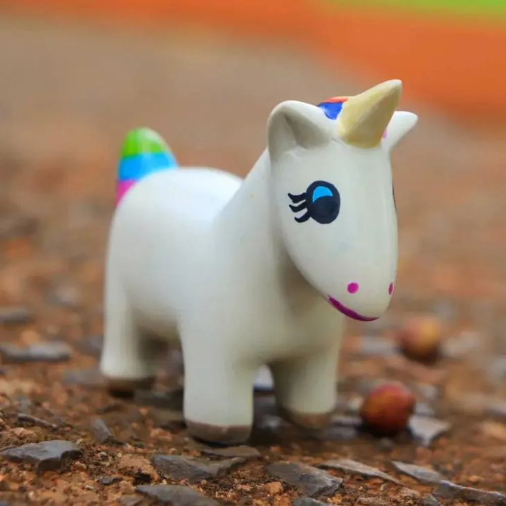 Soapstone Sculpture - Rainbow Unicorn - Image 2