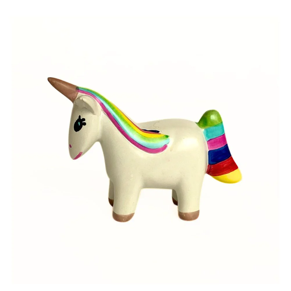 Soapstone Sculpture - Rainbow Unicorn - Image 4