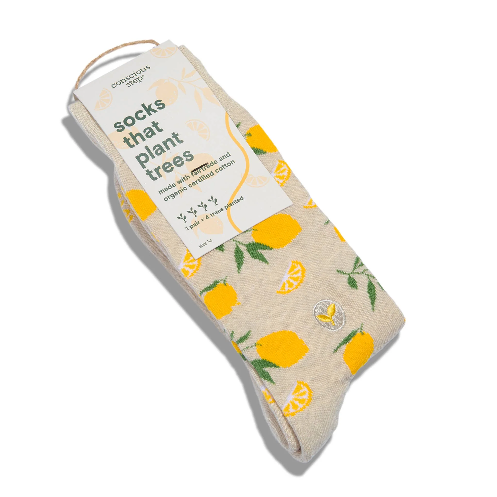 Socks that Plant Trees (Beige Lemons) - Image 2