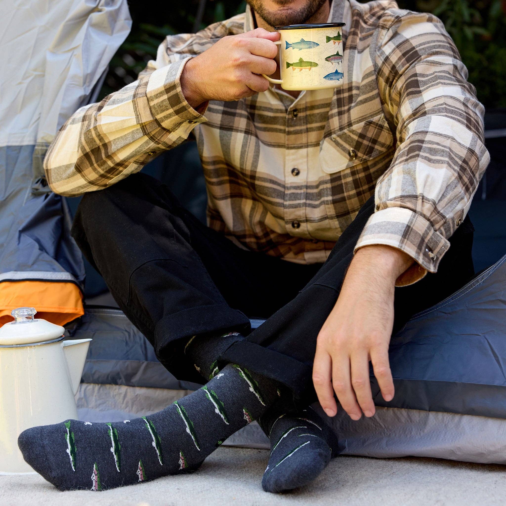 Socks that Protect National Parks (Gray Fish) - Image 3