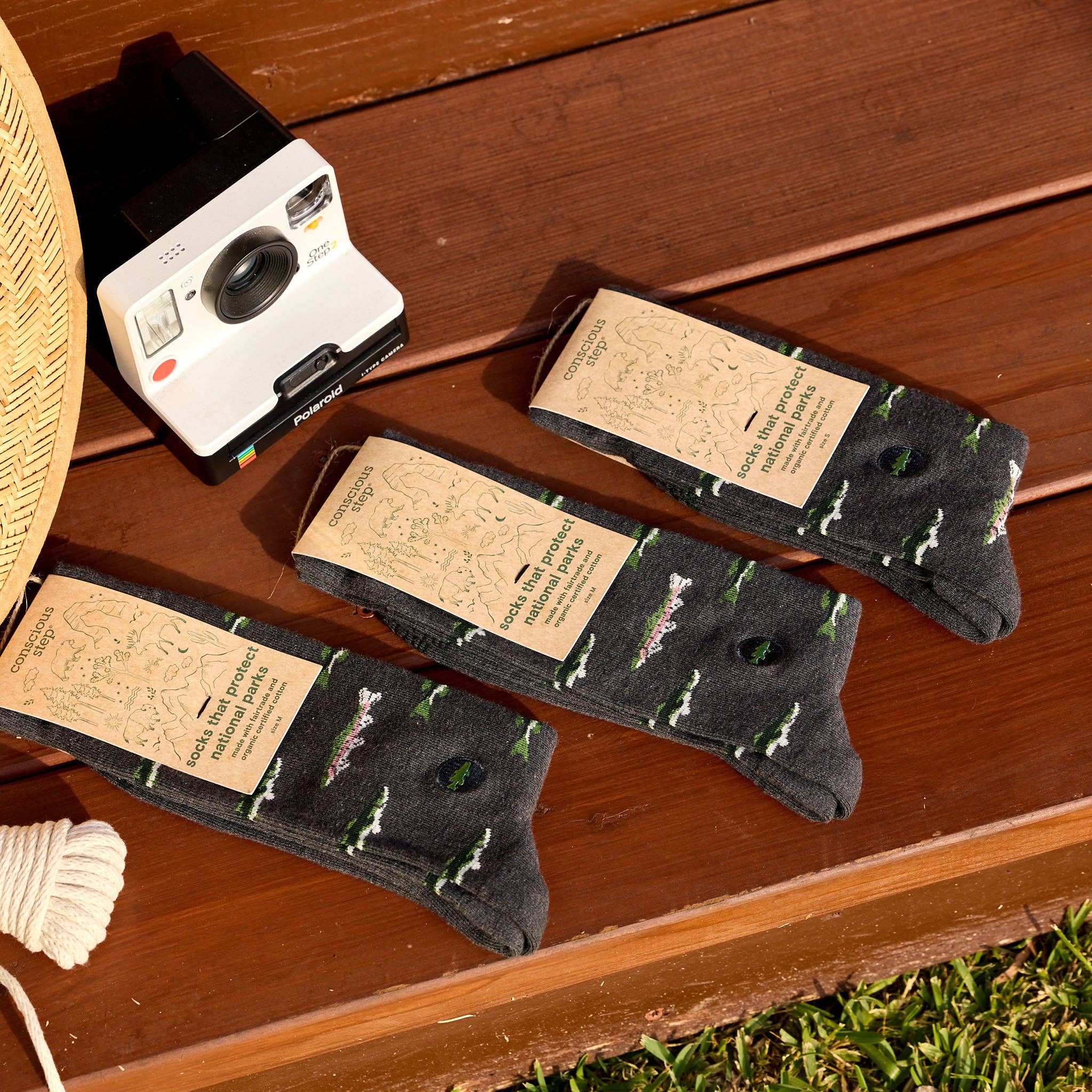 Socks that Protect National Parks (Gray Fish) - Image 5