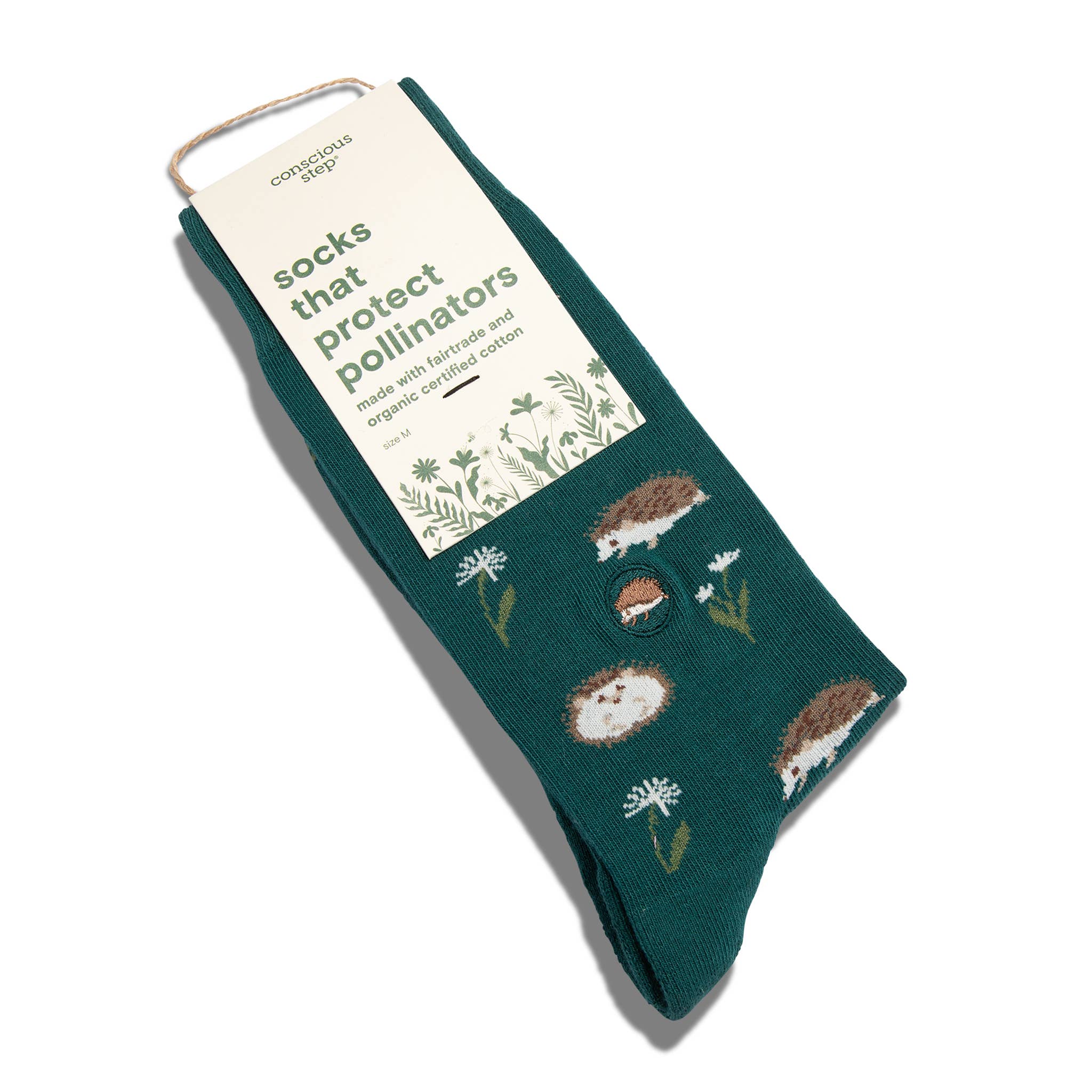 Socks that Protect Pollinators (Green Hedgehogs) - Image 2