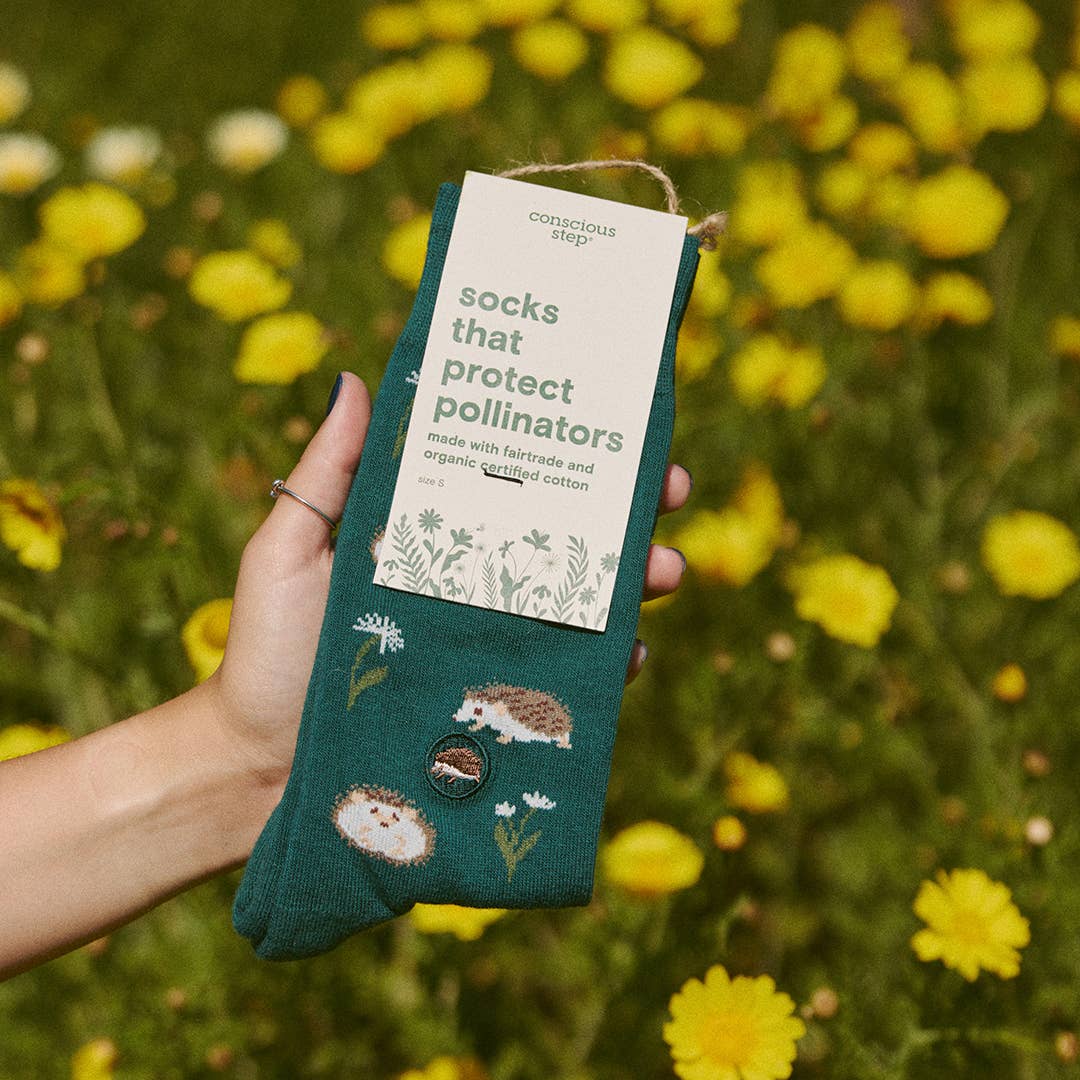 Socks that Protect Pollinators (Green Hedgehogs) - Image 3