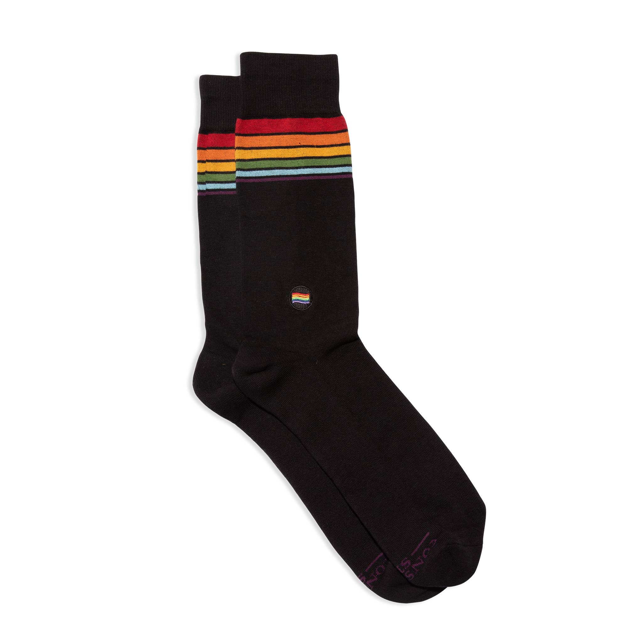 Socks that Save LGBTQ Lives (Classic Rainbow Stripe) - Image 2
