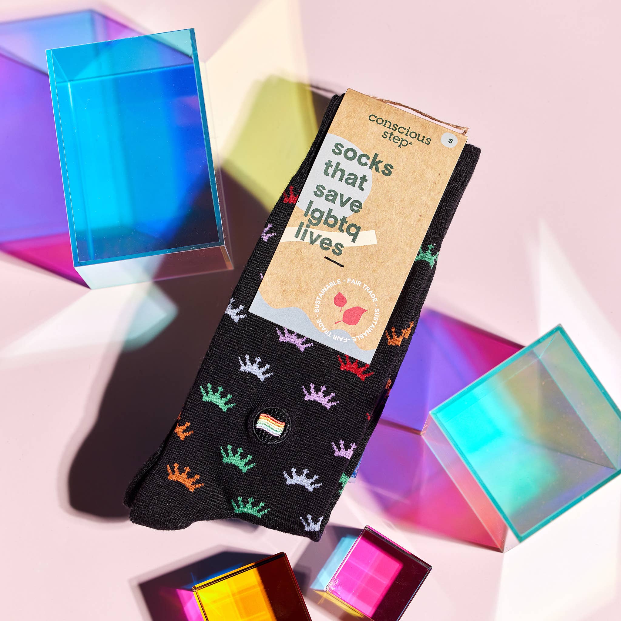 Socks that Save LGBTQ Lives (Colorful Crowns) - Image 3