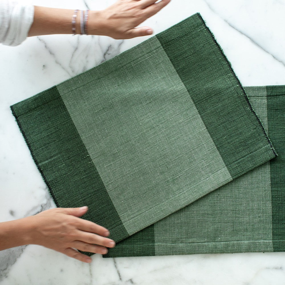 Sodo Handwoven Ethiopian Cotton Placemat | Set of 2 - Image 7