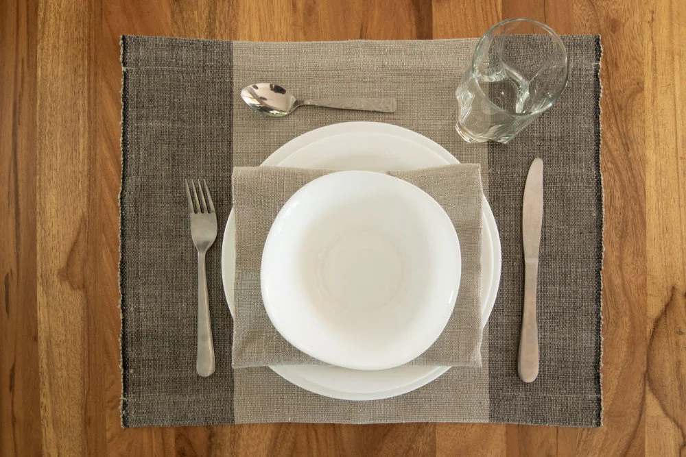 Sodo Handwoven Ethiopian Cotton Placemat | Set of 2 - Image 9