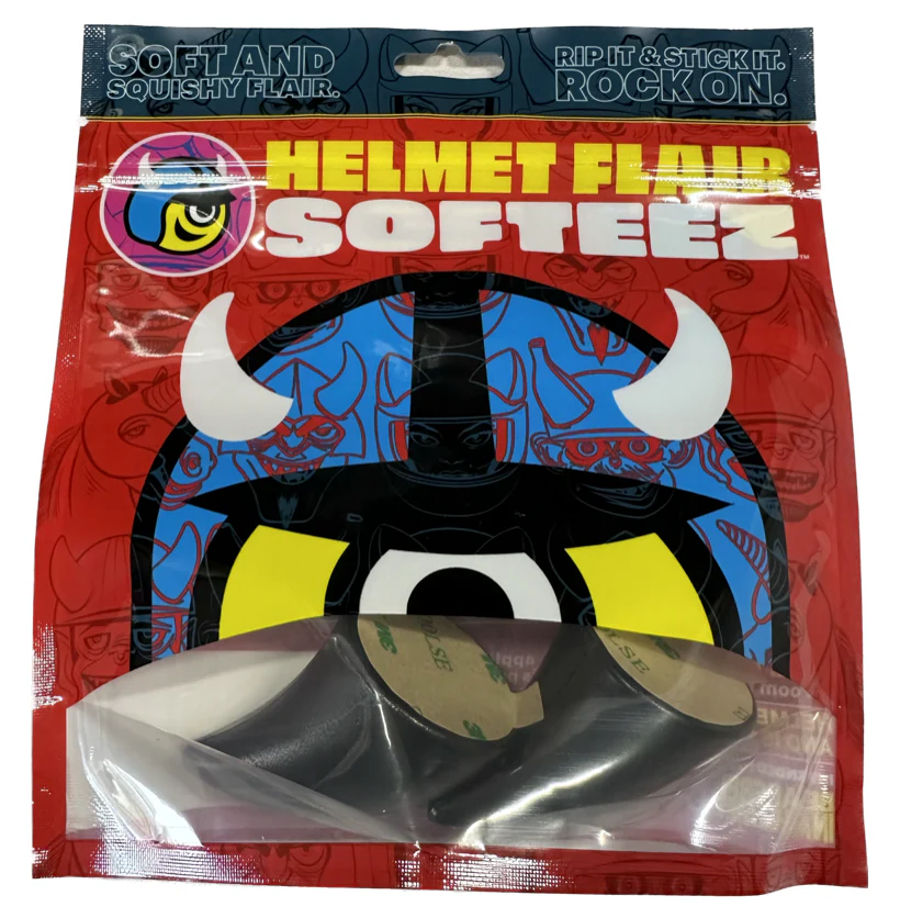 Softeez: Black Devil Horns for Helmet - Image 3