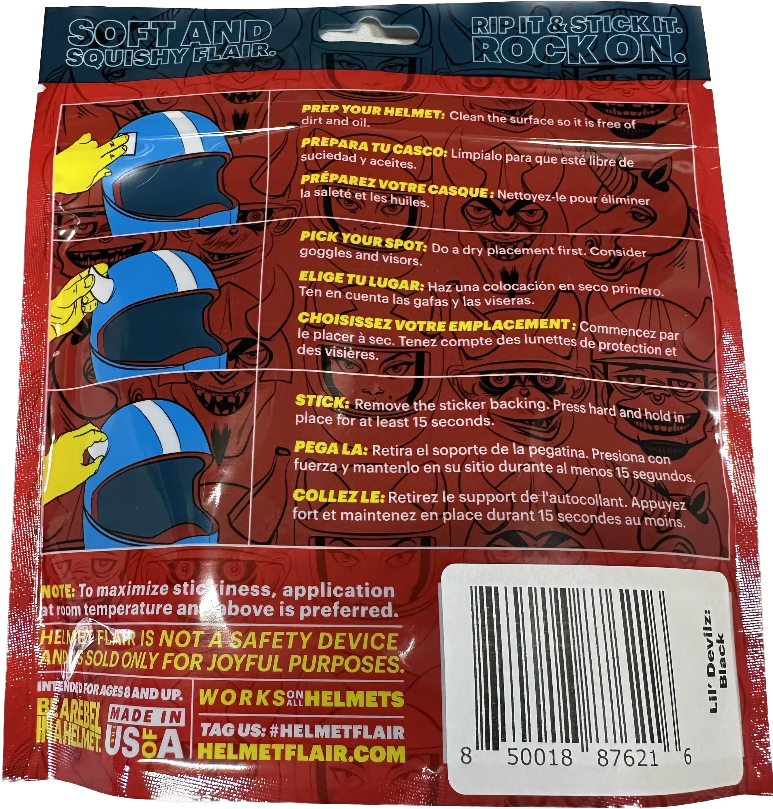 Softeez: Black Devil Horns for Helmet - Image 4