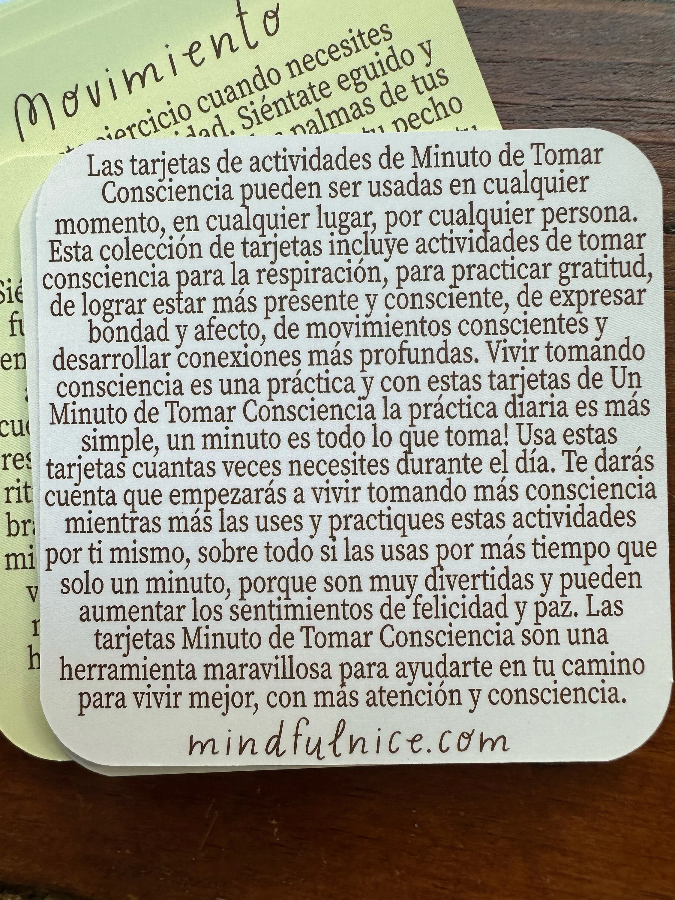 Mindful Minute Activity Cards (SPANISH) - Image 6