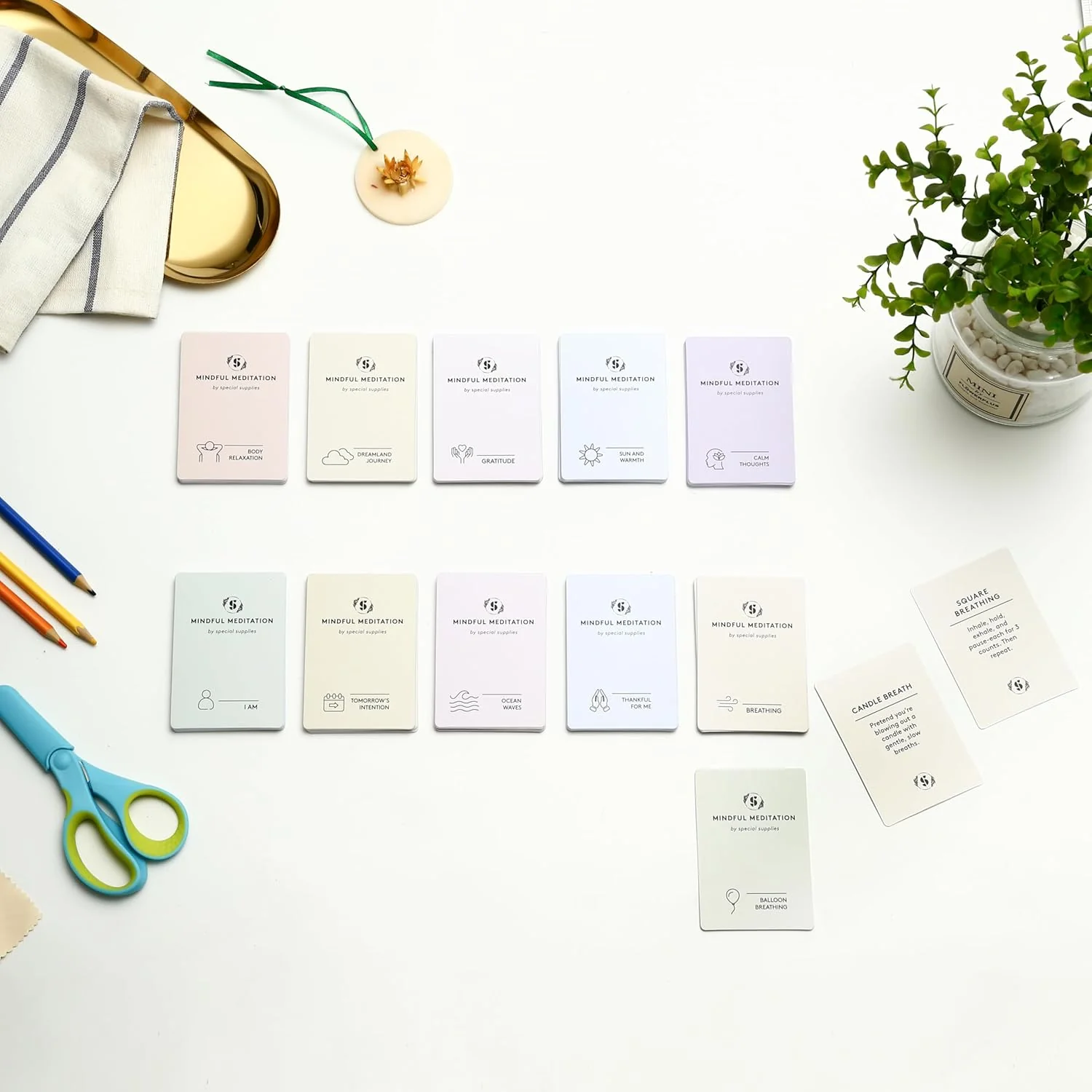 Special Supplies 101 Mindfulness & Meditation Cards Daily Self Care Kit for Stress and Anxiety Relief Relaxation Gift for Teens and Adults Positive Affirmations with Meaningful Practices - Image 6