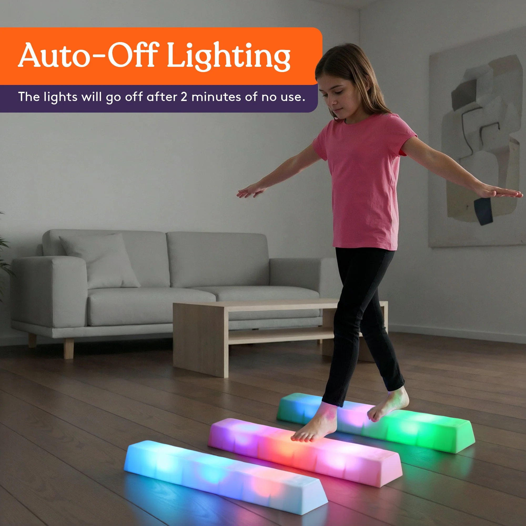 Special Supplies LED Stepping Stones for Kids – Light-Up Balance Blocks – Promote Coordination, Balance, Strength for Toddlers & Children – Durable Non-Slip Rubber, Safe Indoor & Outdoor Play - Image 4