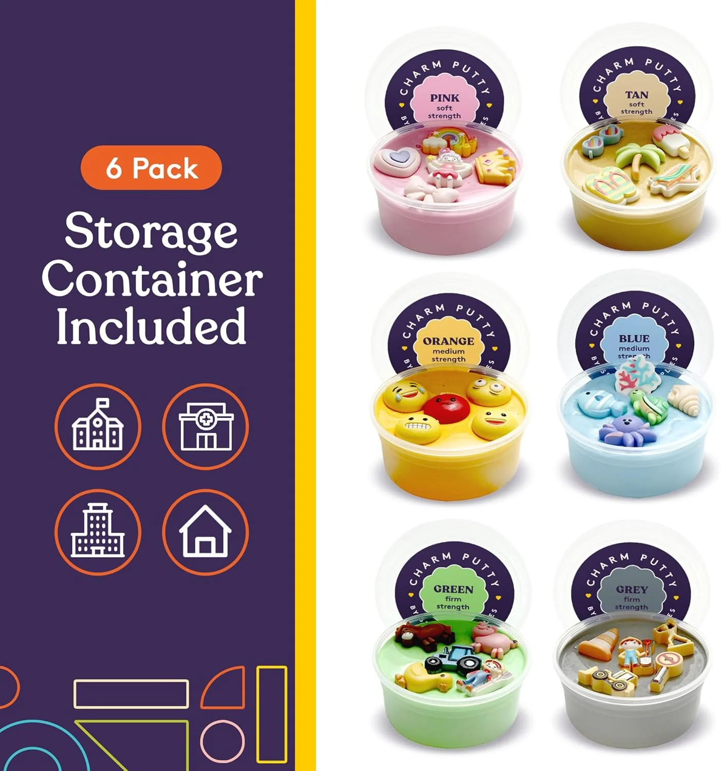 Special Supplies Sensory Therapy Putty for Kids and Adults with Cute Charms, Resistive Hand Exercise Stress Relief Therapy Putty - Image 11