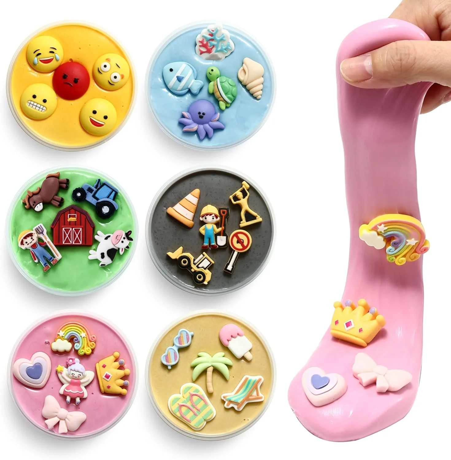 Special Supplies Sensory Therapy Putty for Kids and Adults with Cute Charms, Resistive Hand Exercise Stress Relief Therapy Putty - Image 12