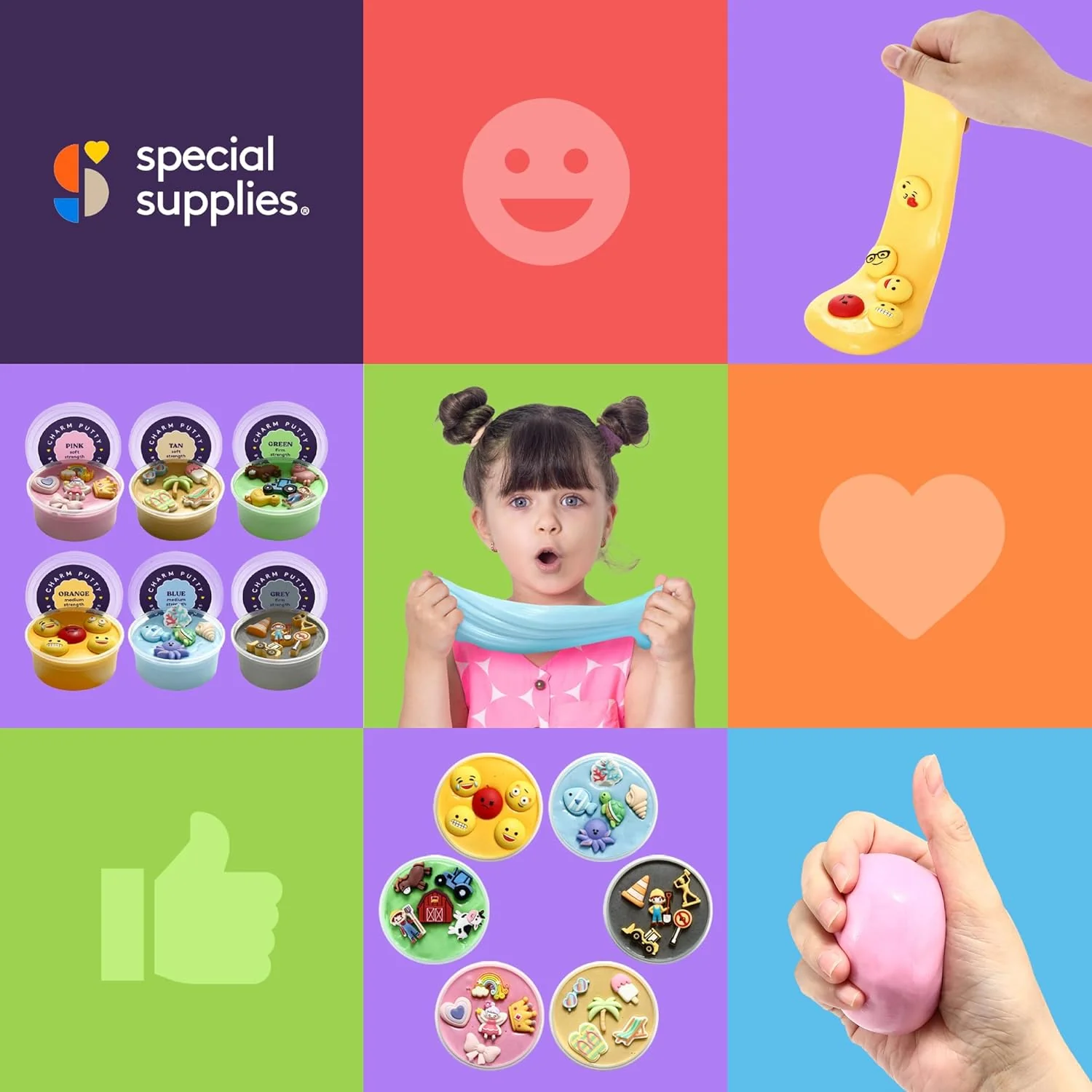Special Supplies Sensory Therapy Putty for Kids and Adults with Cute Charms, Resistive Hand Exercise Stress Relief Therapy Putty - Image 13