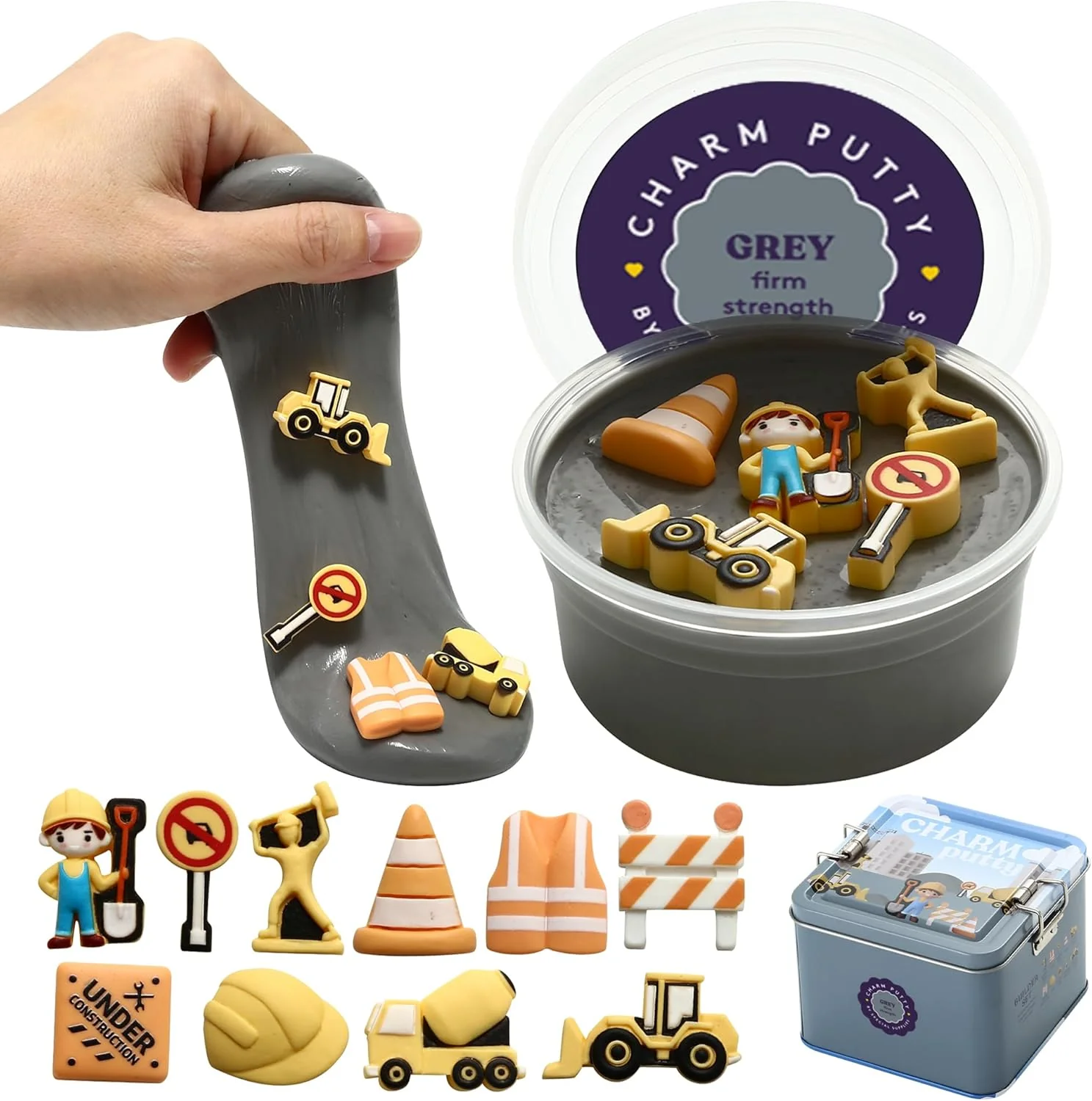 Special Supplies Sensory Therapy Putty for Kids and Adults with Cute Charms, Resistive Hand Exercise Stress Relief Therapy Putty - Image 3