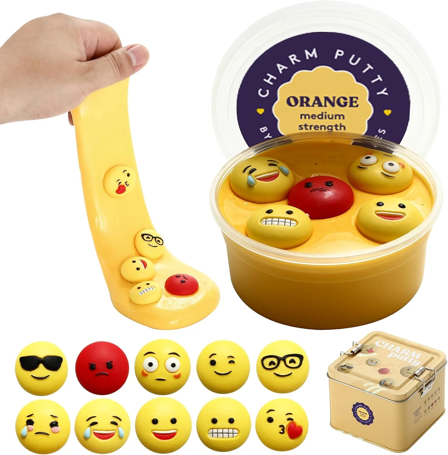Special Supplies Sensory Therapy Putty for Kids and Adults with Cute Charms, Resistive Hand Exercise Stress Relief Therapy Putty - Image 4
