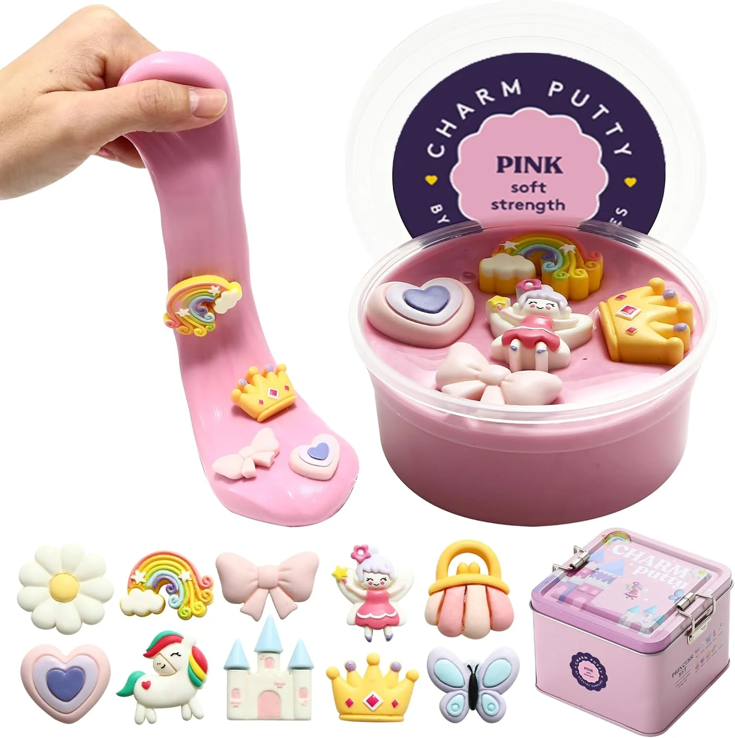 Special Supplies Sensory Therapy Putty for Kids and Adults with Cute Charms, Resistive Hand Exercise Stress Relief Therapy Putty - Image 5