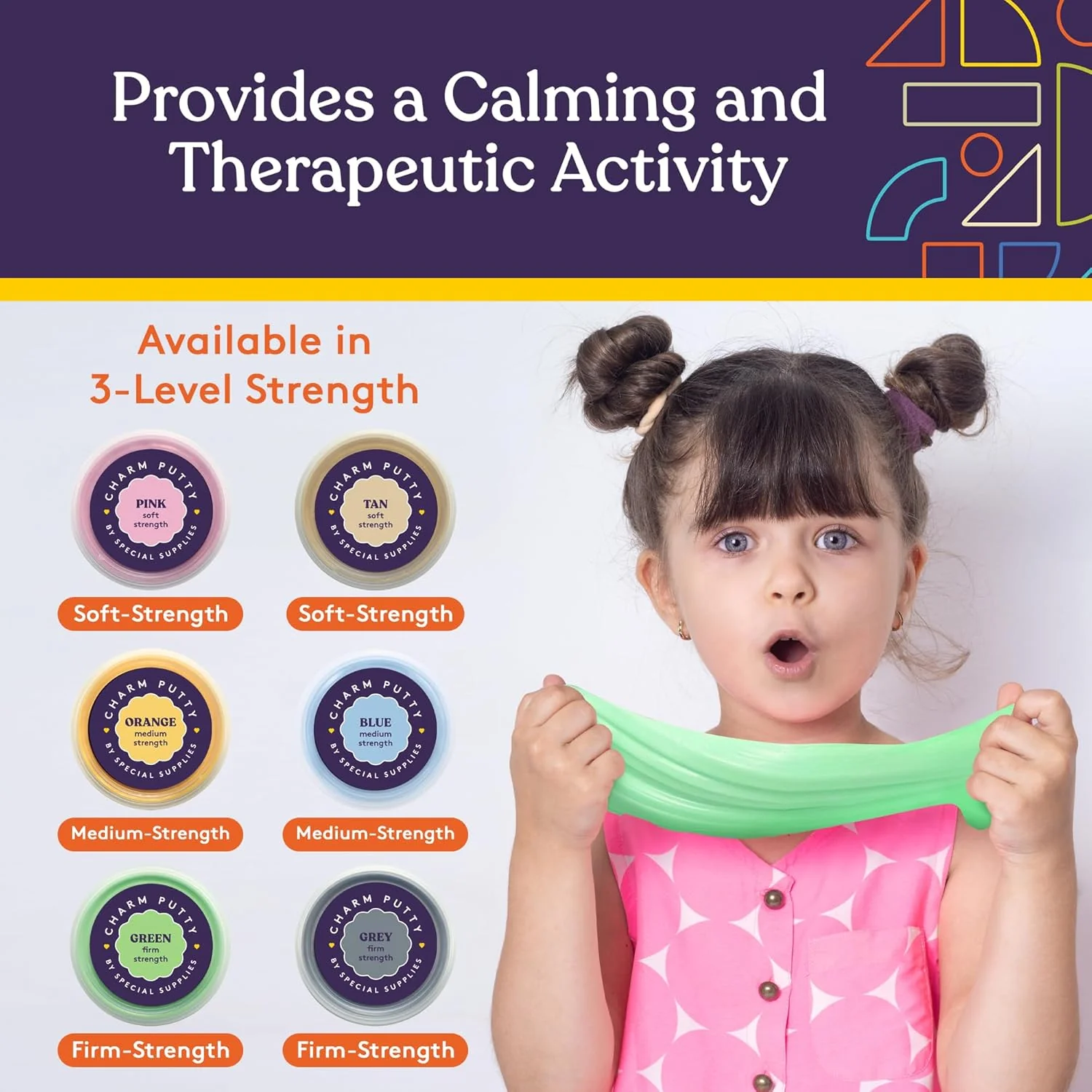 Special Supplies Sensory Therapy Putty for Kids and Adults with Cute Charms, Resistive Hand Exercise Stress Relief Therapy Putty - Image 8