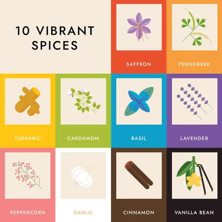 Spice Rainbow High Contrast Art Cards - Image 3